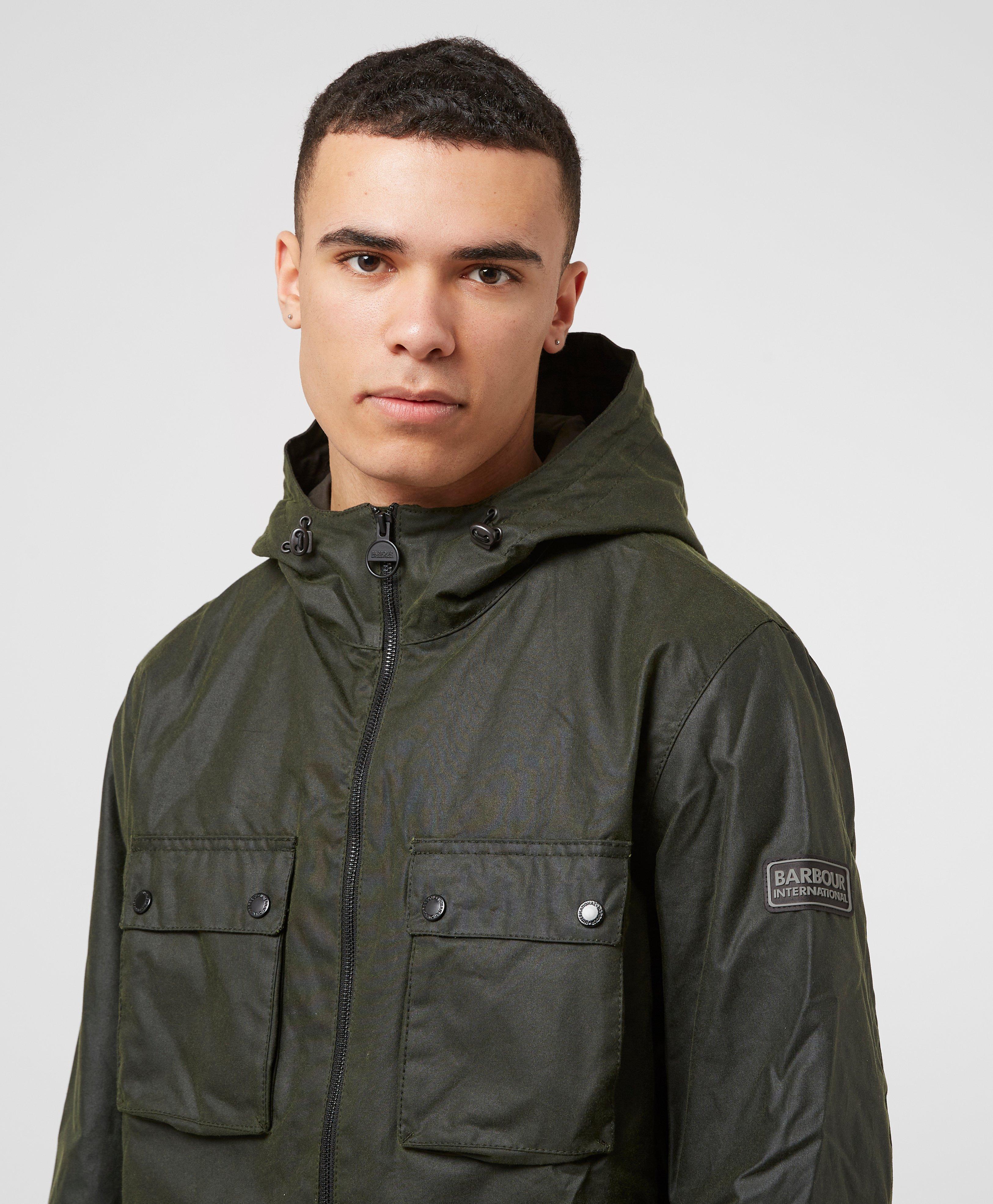 Barbour Cotton Mechanical A7 Waxed Jacket in Green for Men | Lyst