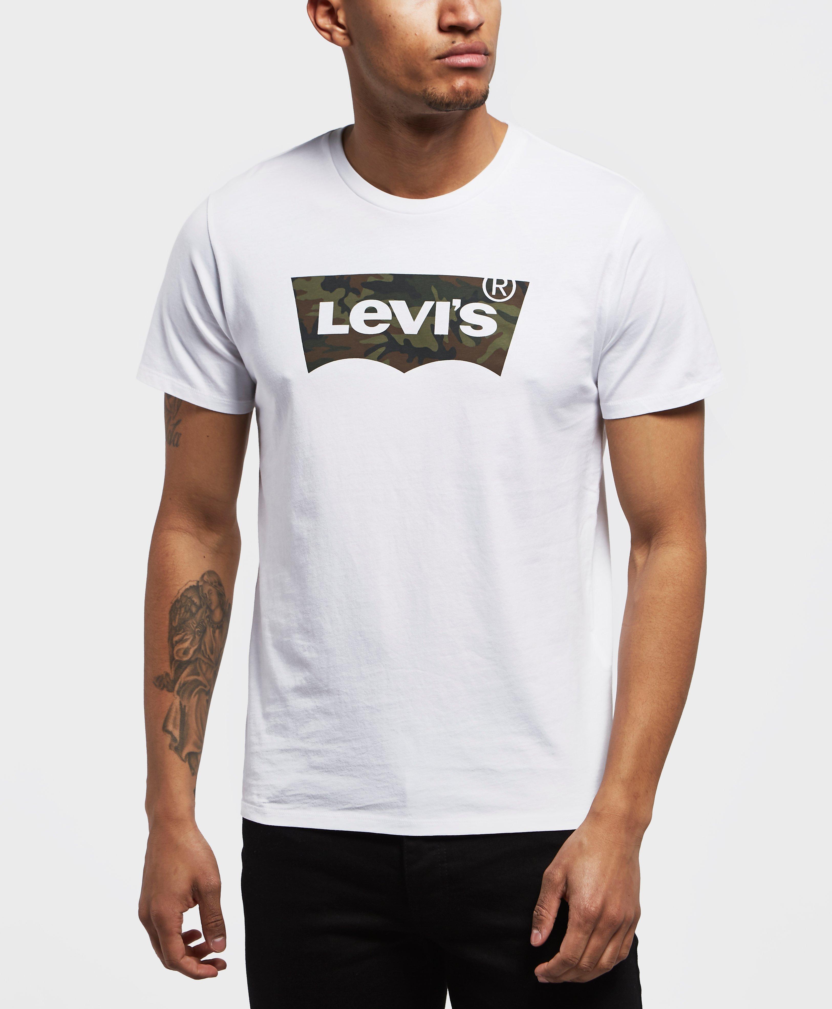 Levis Camo Batwing Short Sleeve T-shirt 