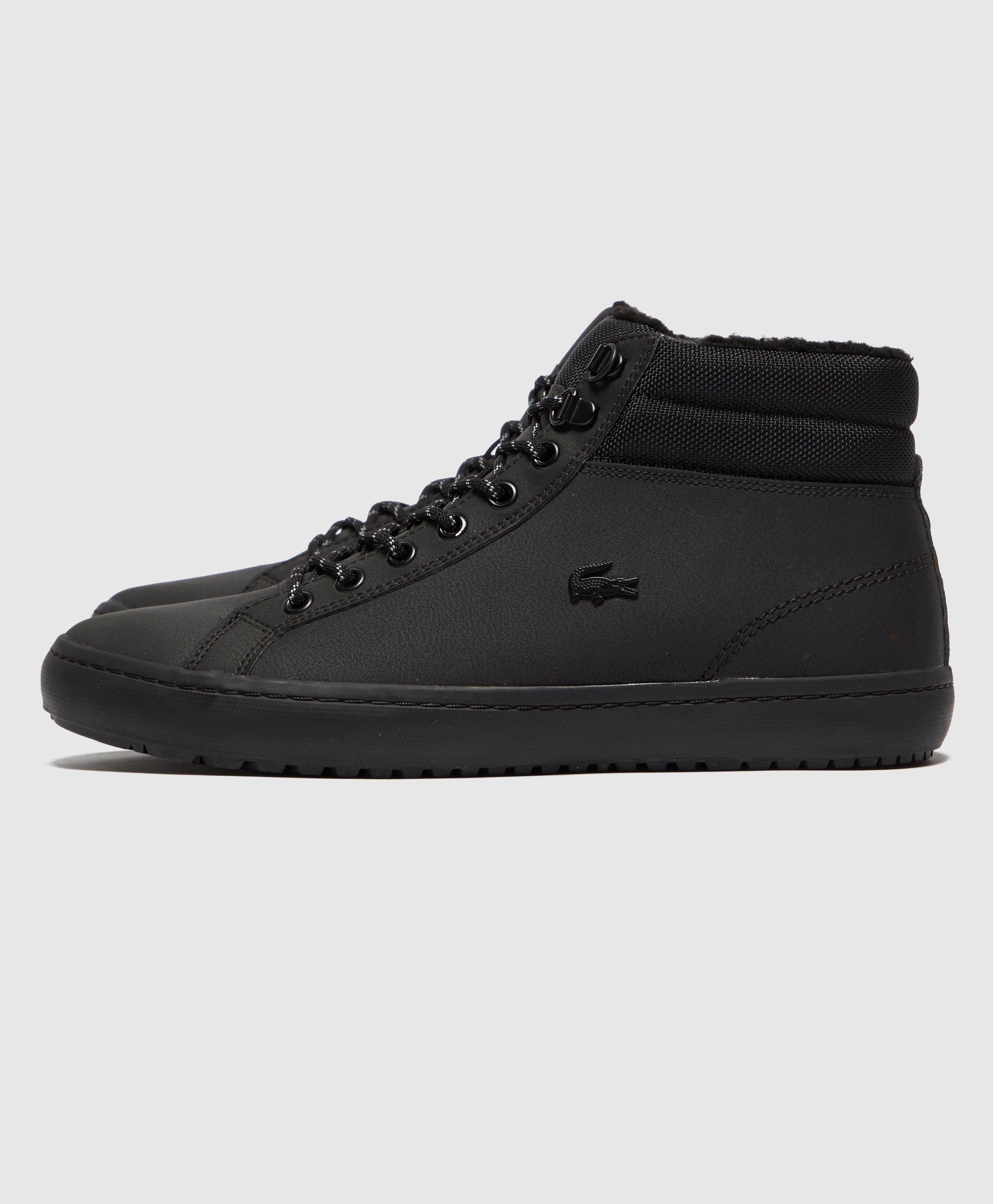 Lacoste Leather Straightset Thermo Boot In Black For Men Lyst