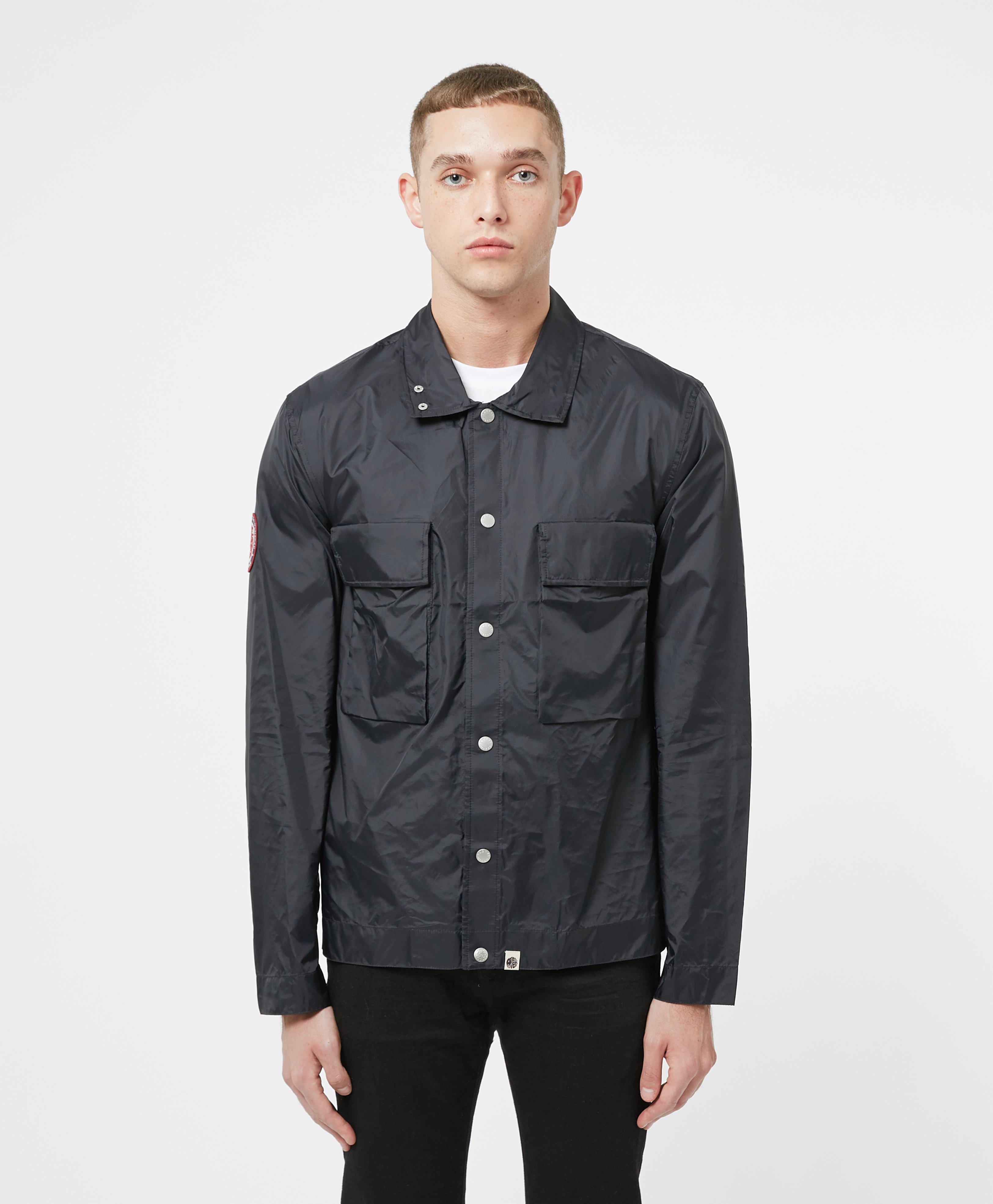 Pretty Green Likeminded Overshirt in Black for Men Lyst