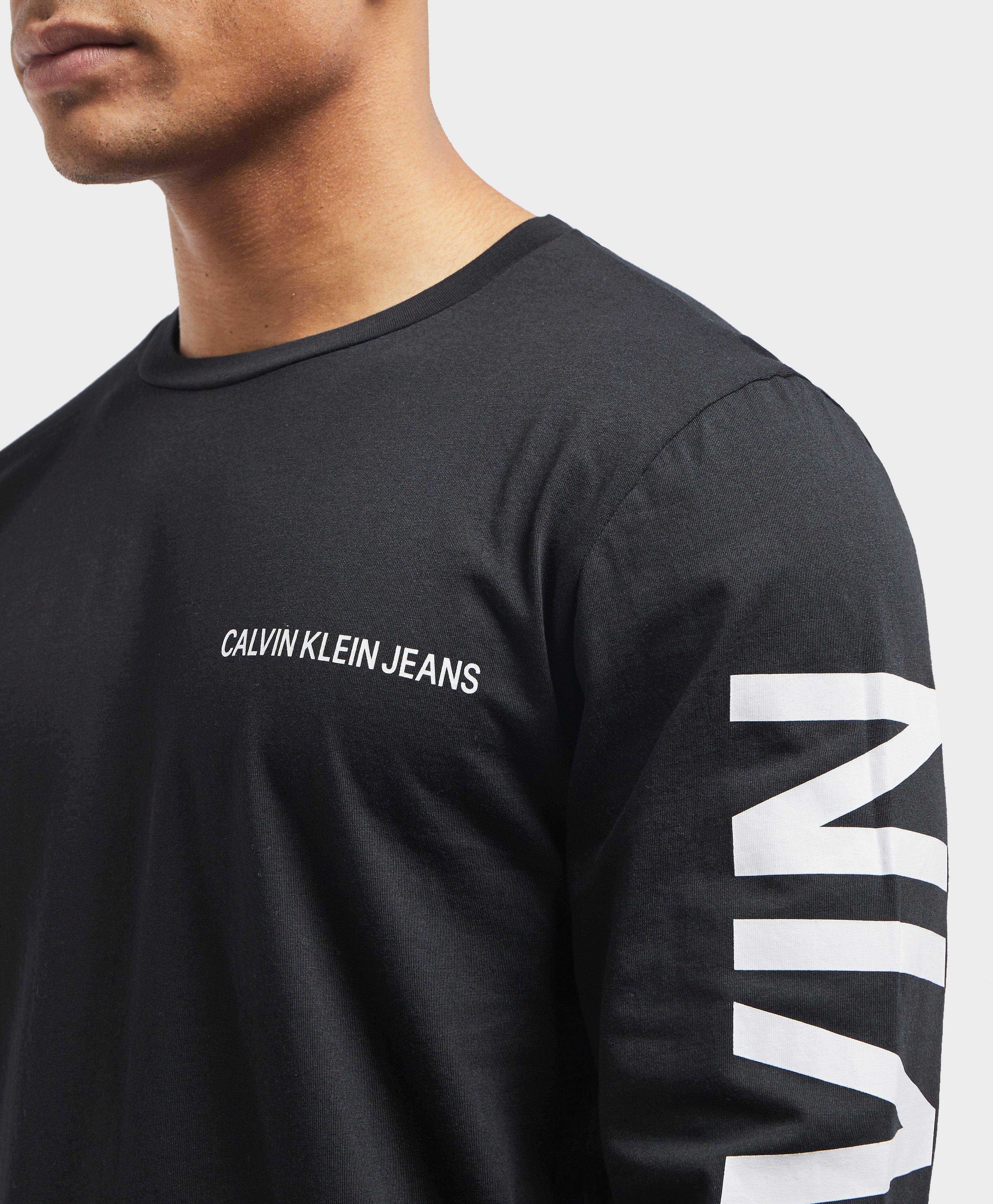 Calvin Klein Denim Organic Cotton Long-sleeve T-shirt in Black for Men -  Lyst