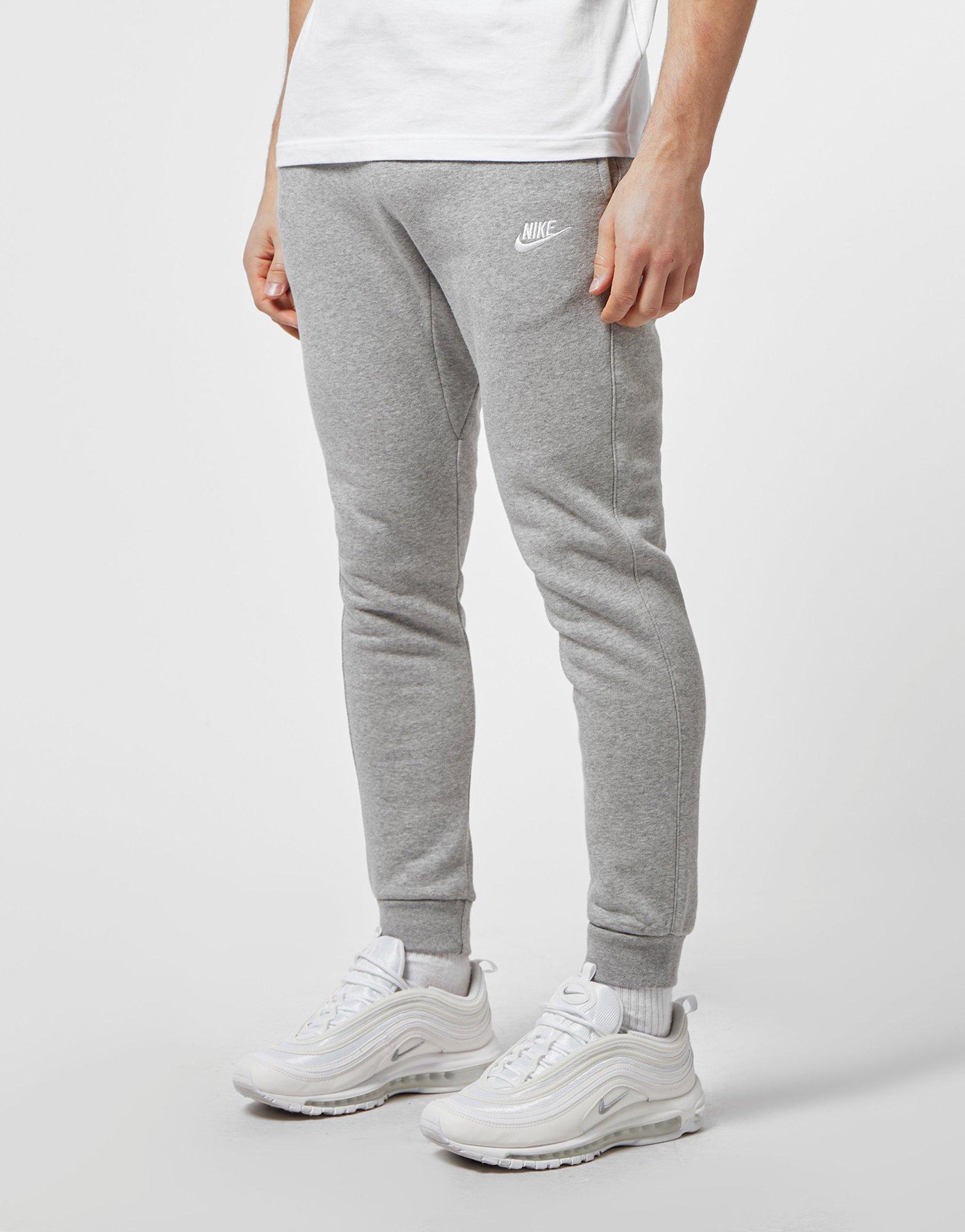 nike foundation cuffed fleece pants grey