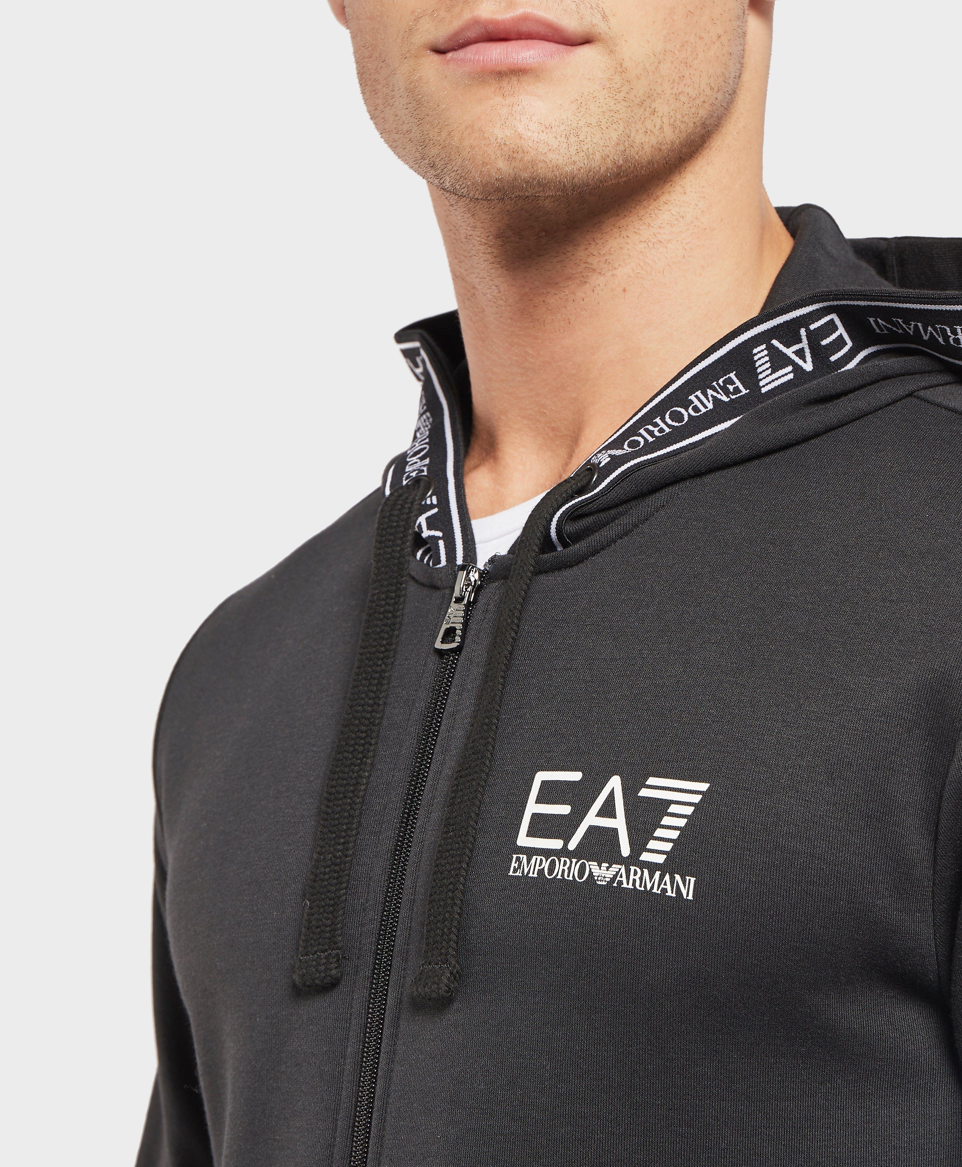 ea7 tape full zip hoodie