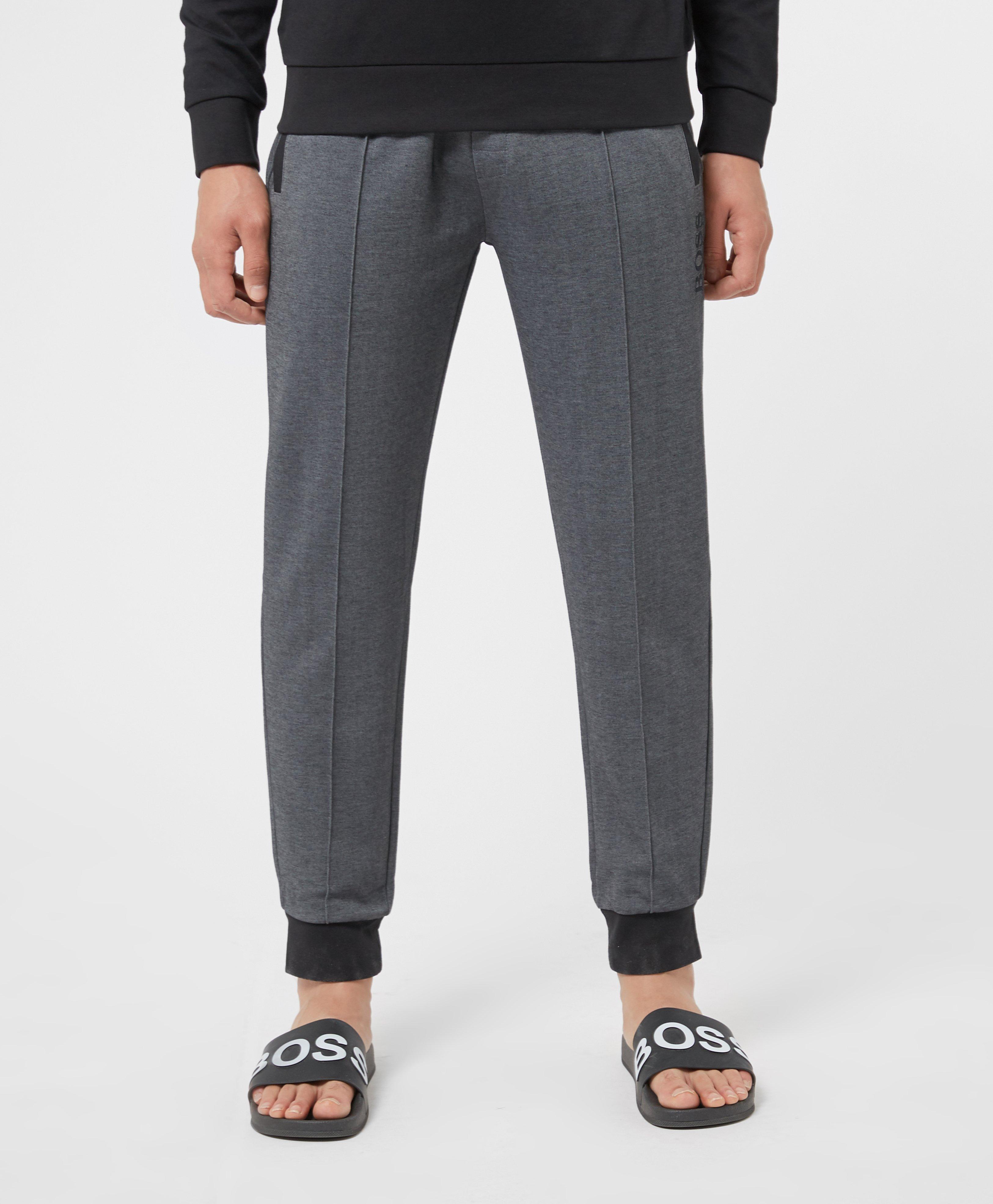 BOSS by Hugo Boss Pique Mix Joggers in Black for Men - Lyst