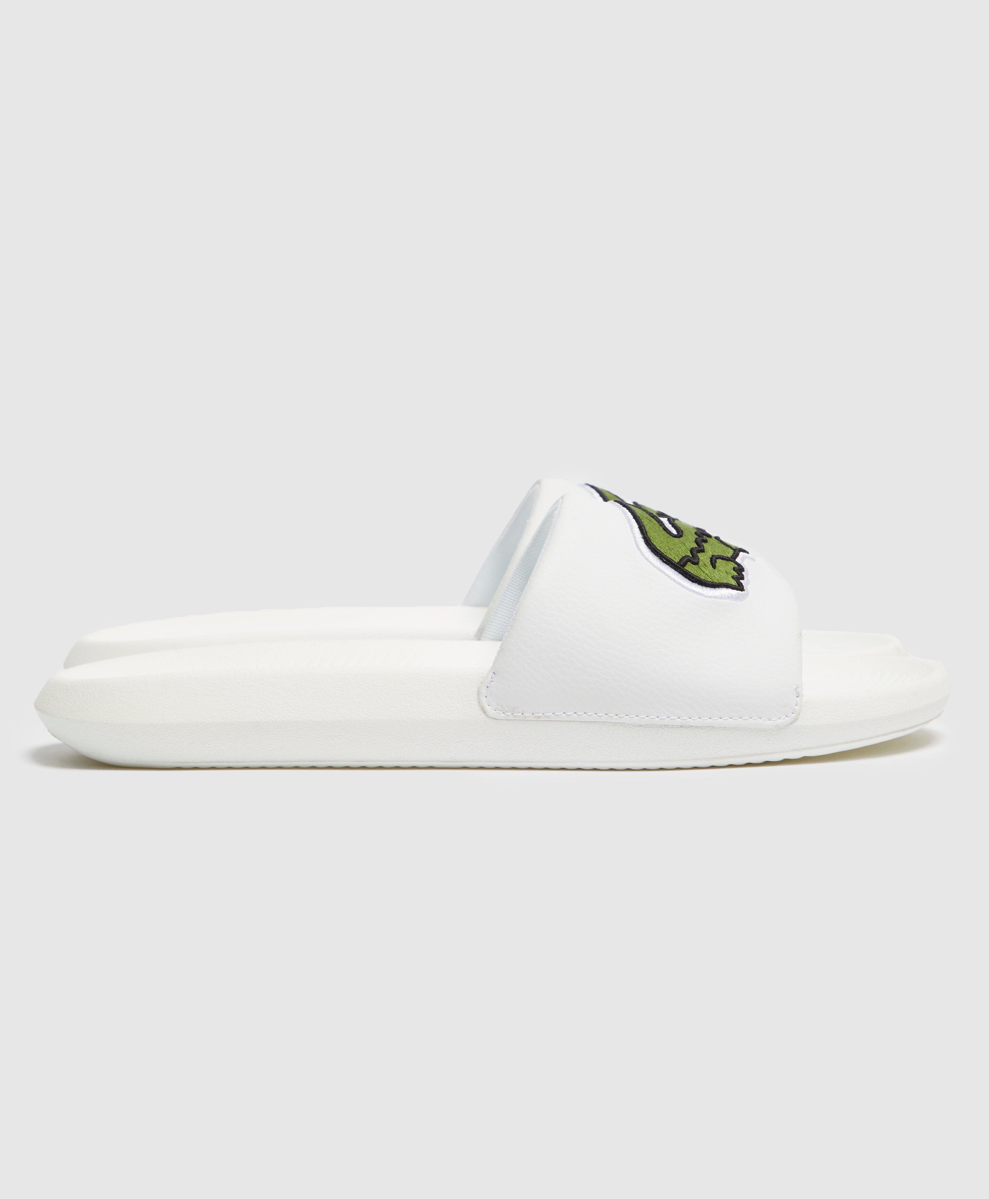 Lacoste Synthetic Croco Slide 319 in White for Men - Save 28% - Lyst