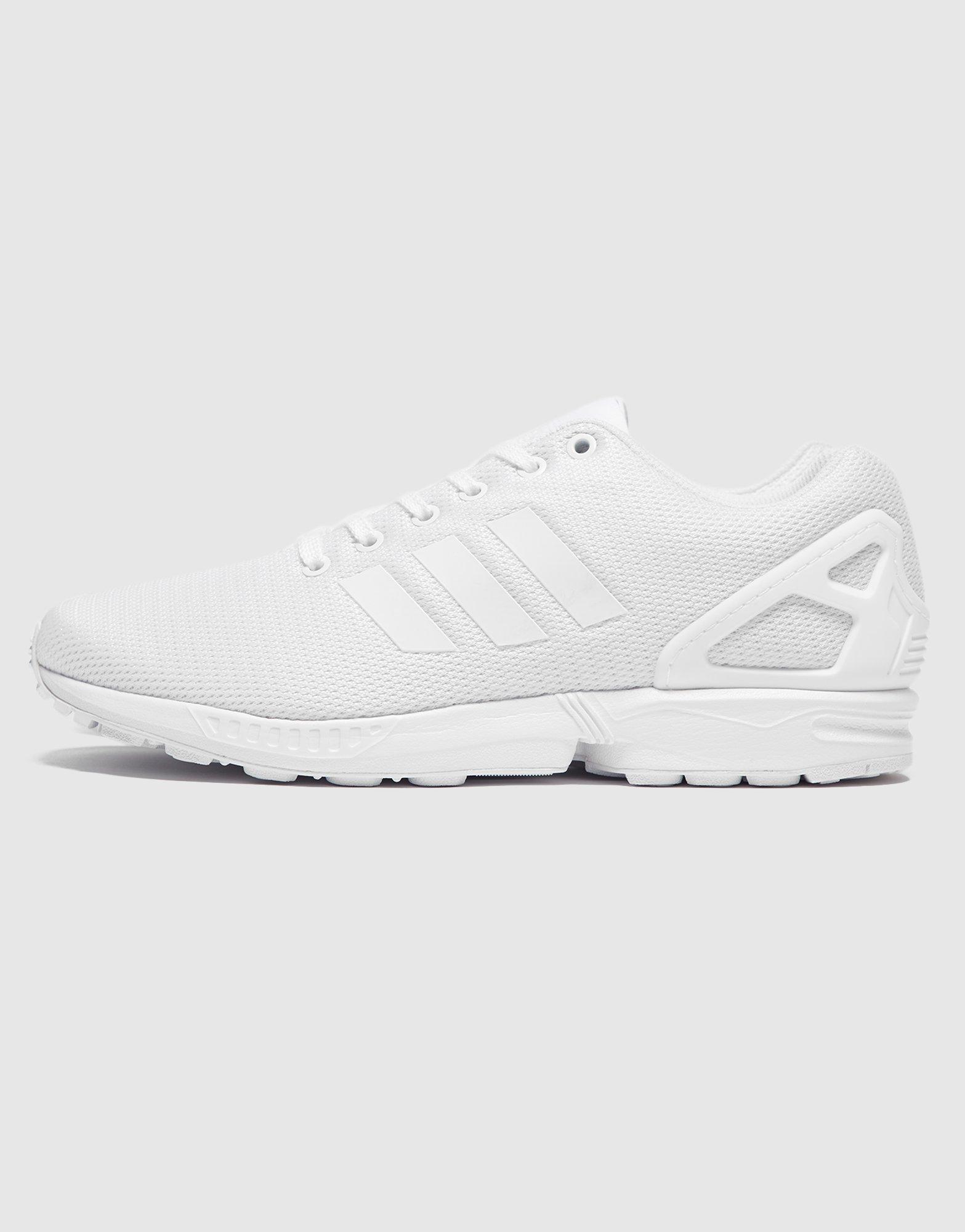 adidas Originals Synthetic Zx Flux in White/White/Light Grey (White) for  Men | Lyst UK