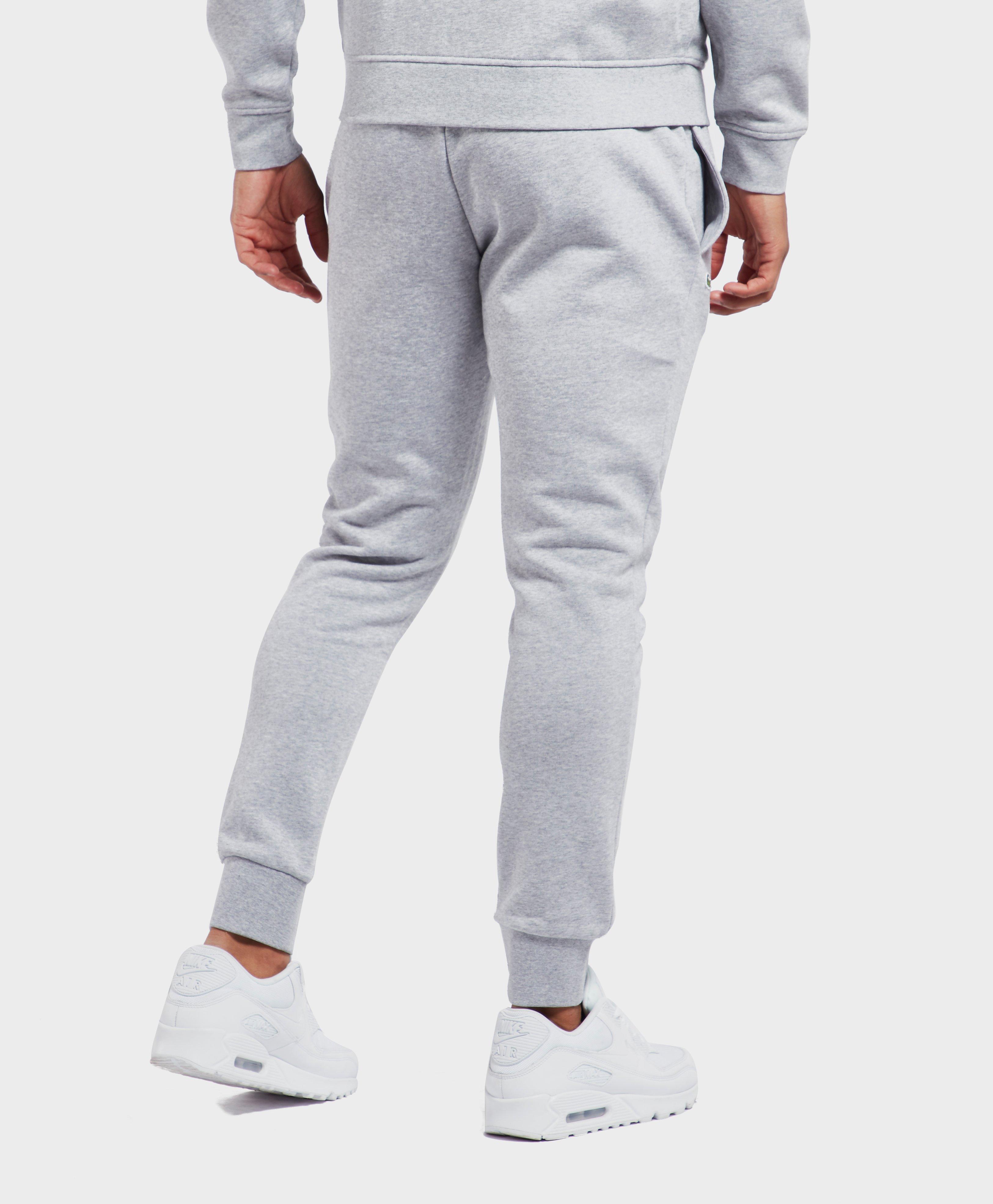 lacoste slim cuffed fleece joggers