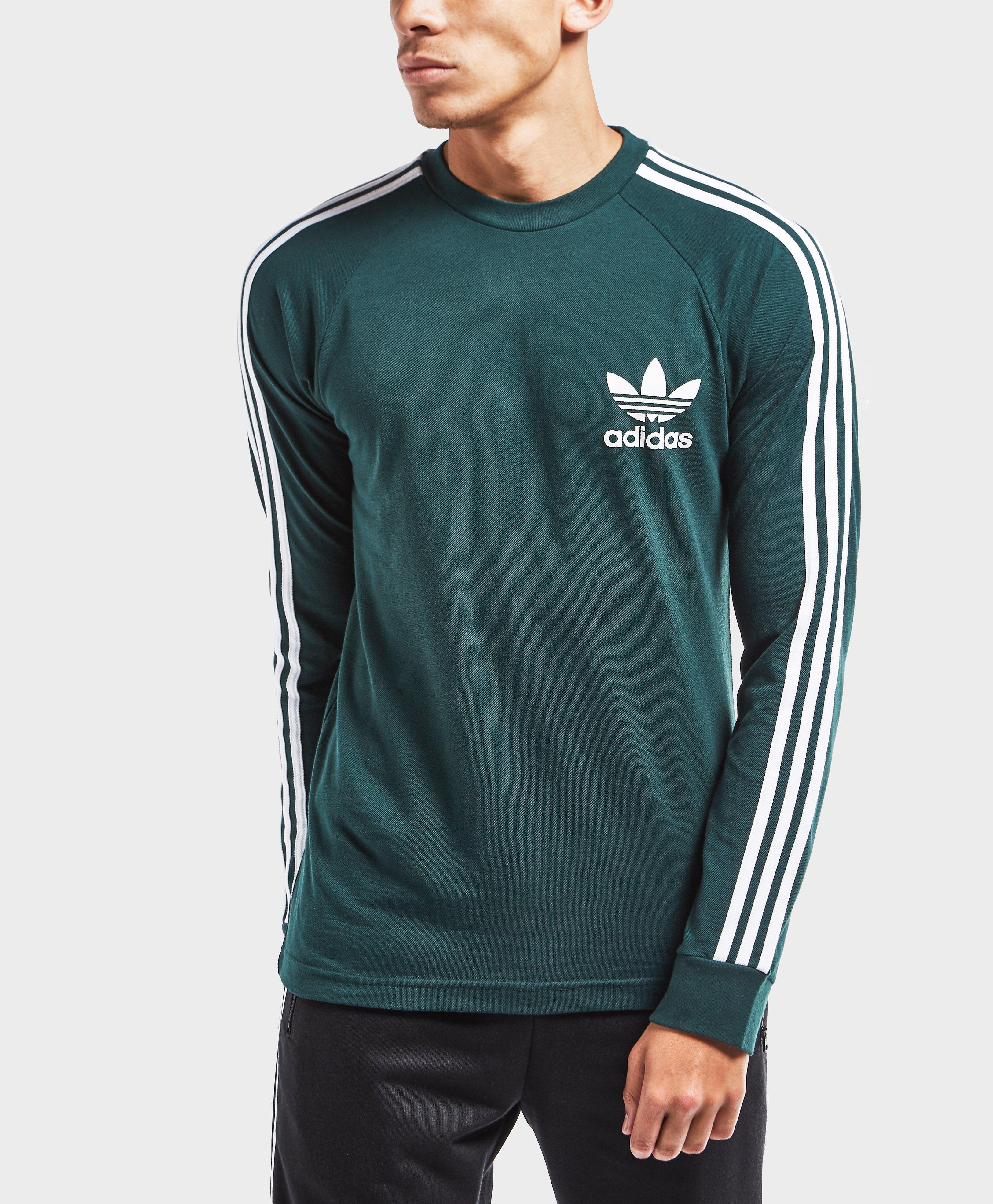 adidas originals long sleeve t shirt green