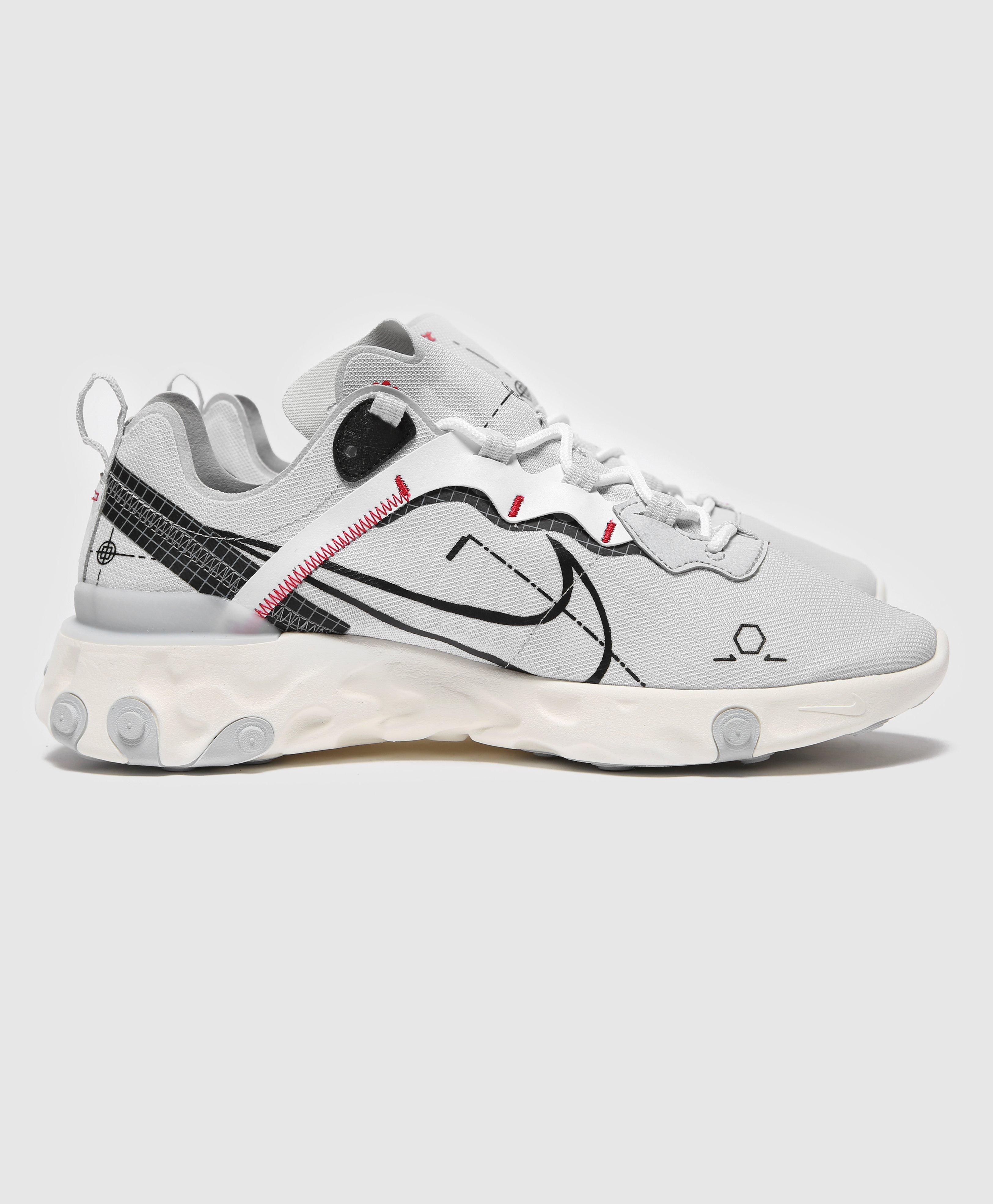 mens grey nike react element 55