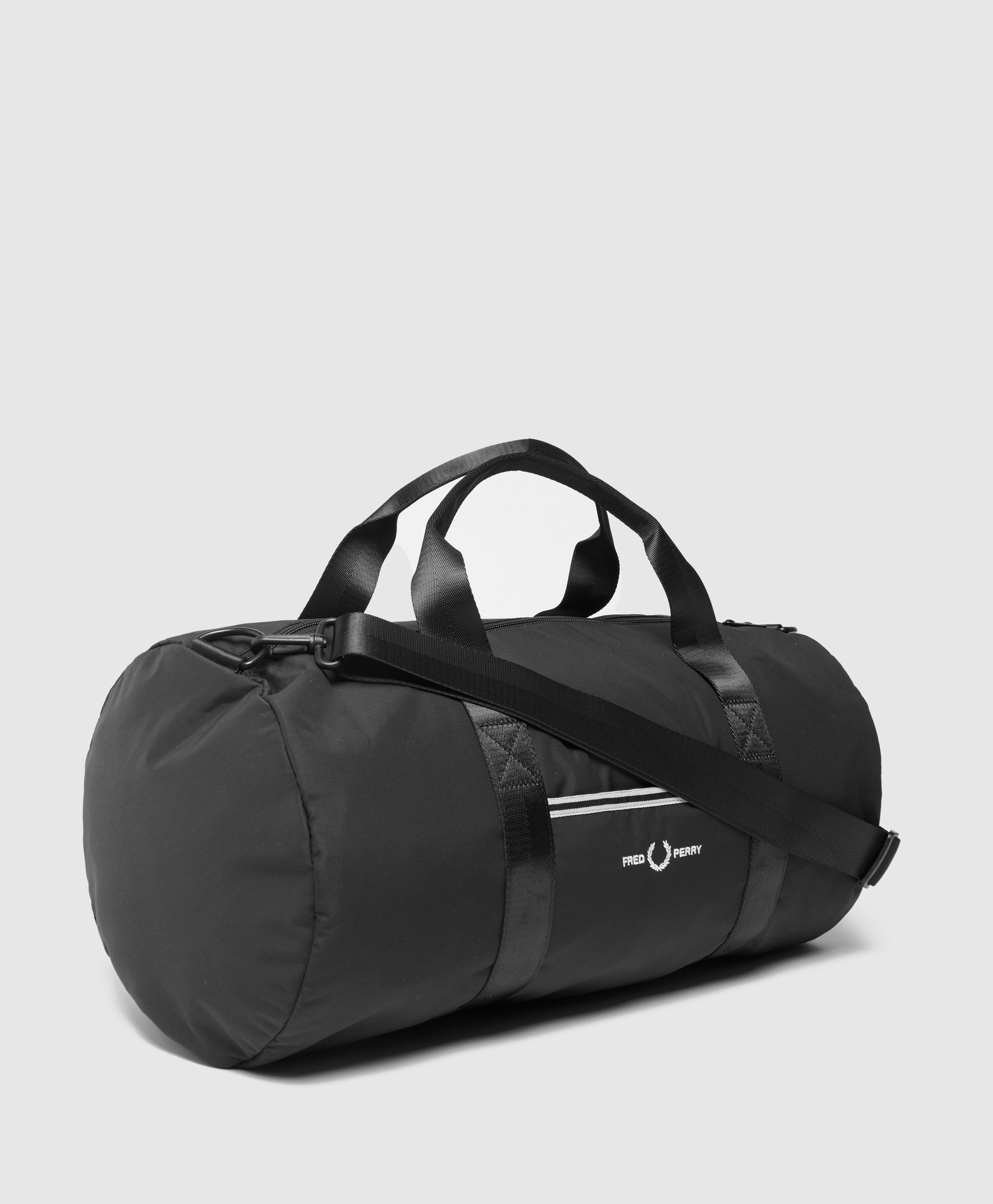 Fred Perry Sport Logo Barrell Bag in Black for Men Lyst