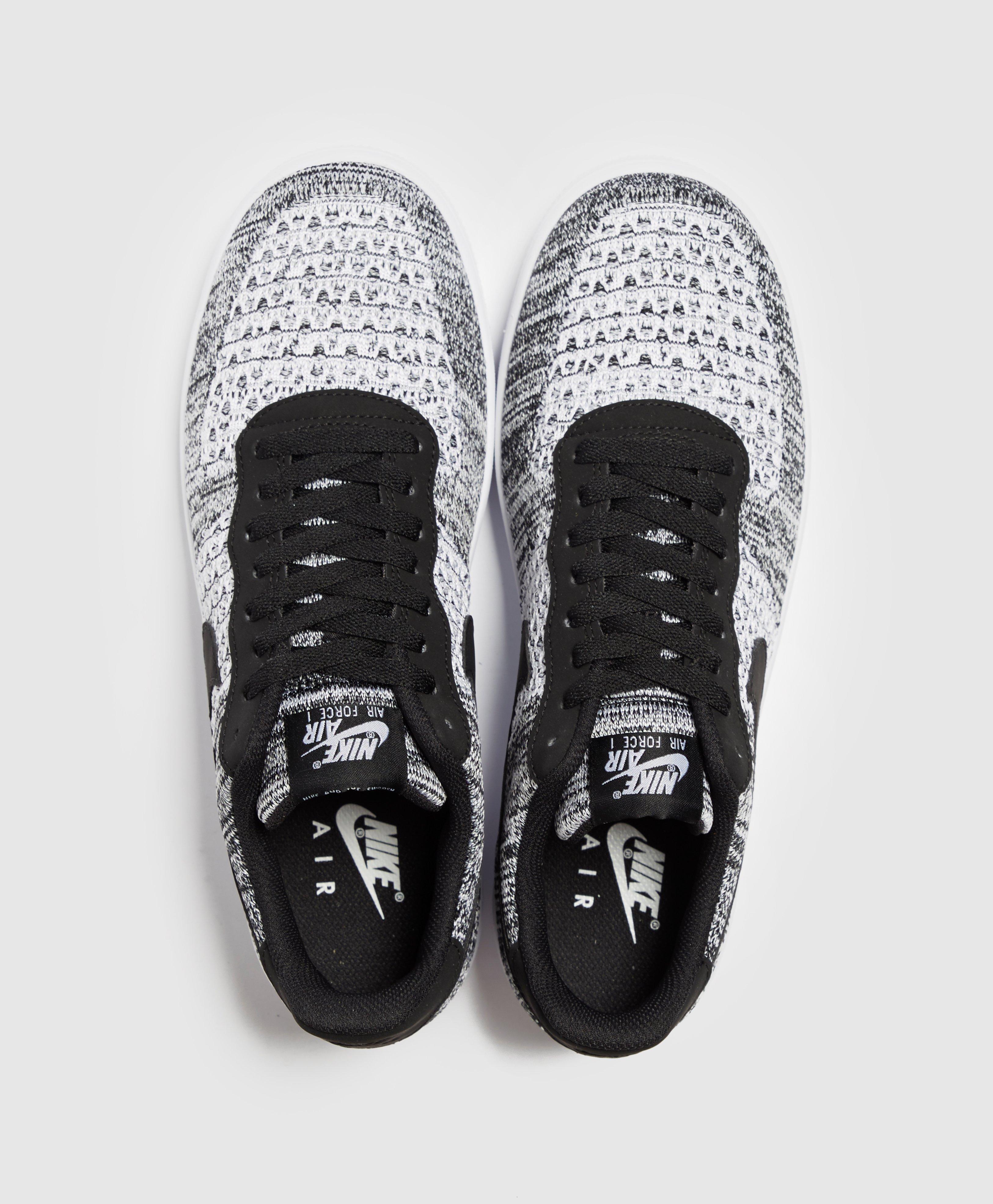 Nike Rubber Air Force 1 Flyknit 2.0 Trainers in Black for Men | Lyst
