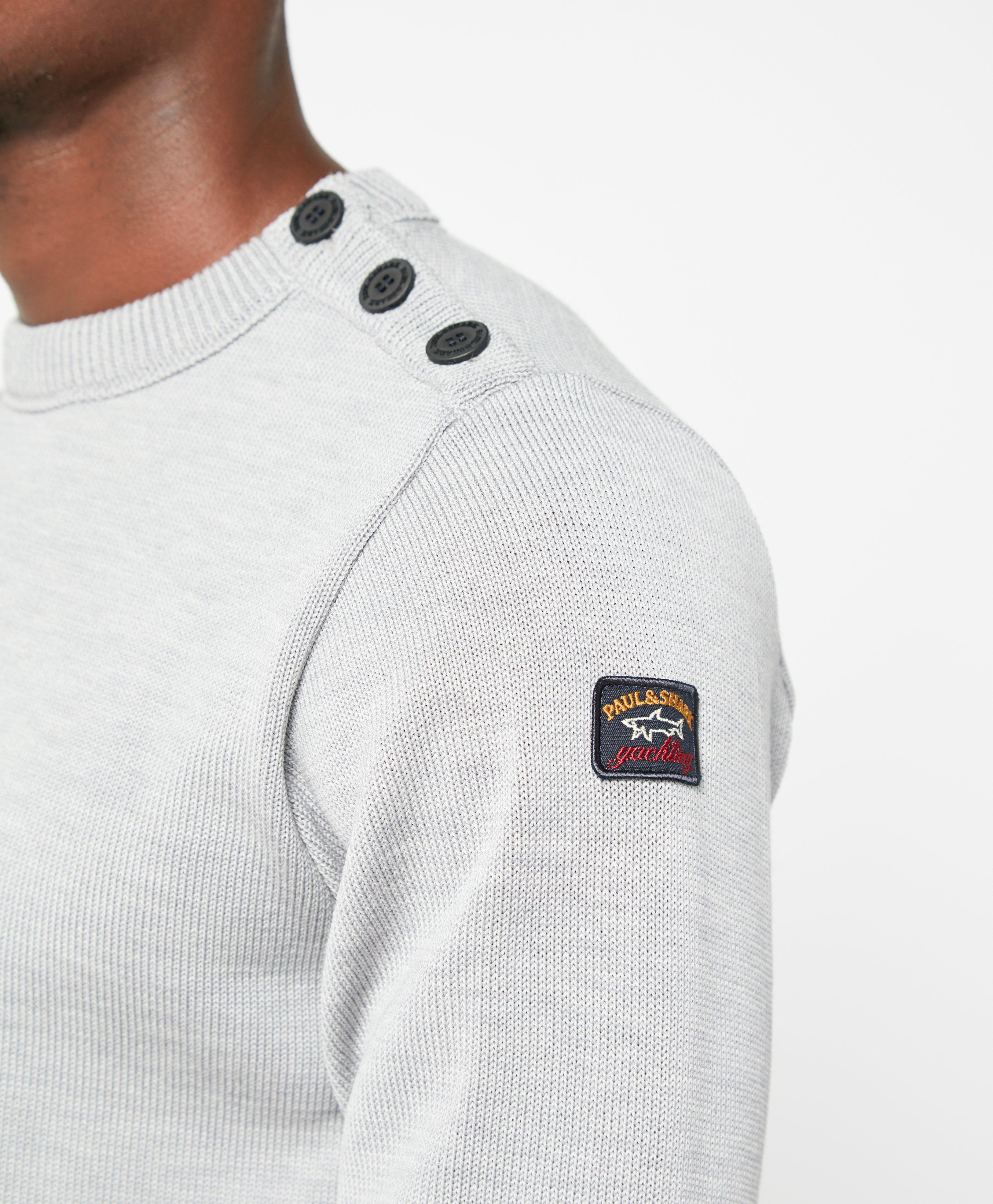 paul and shark crew button knitted jumper