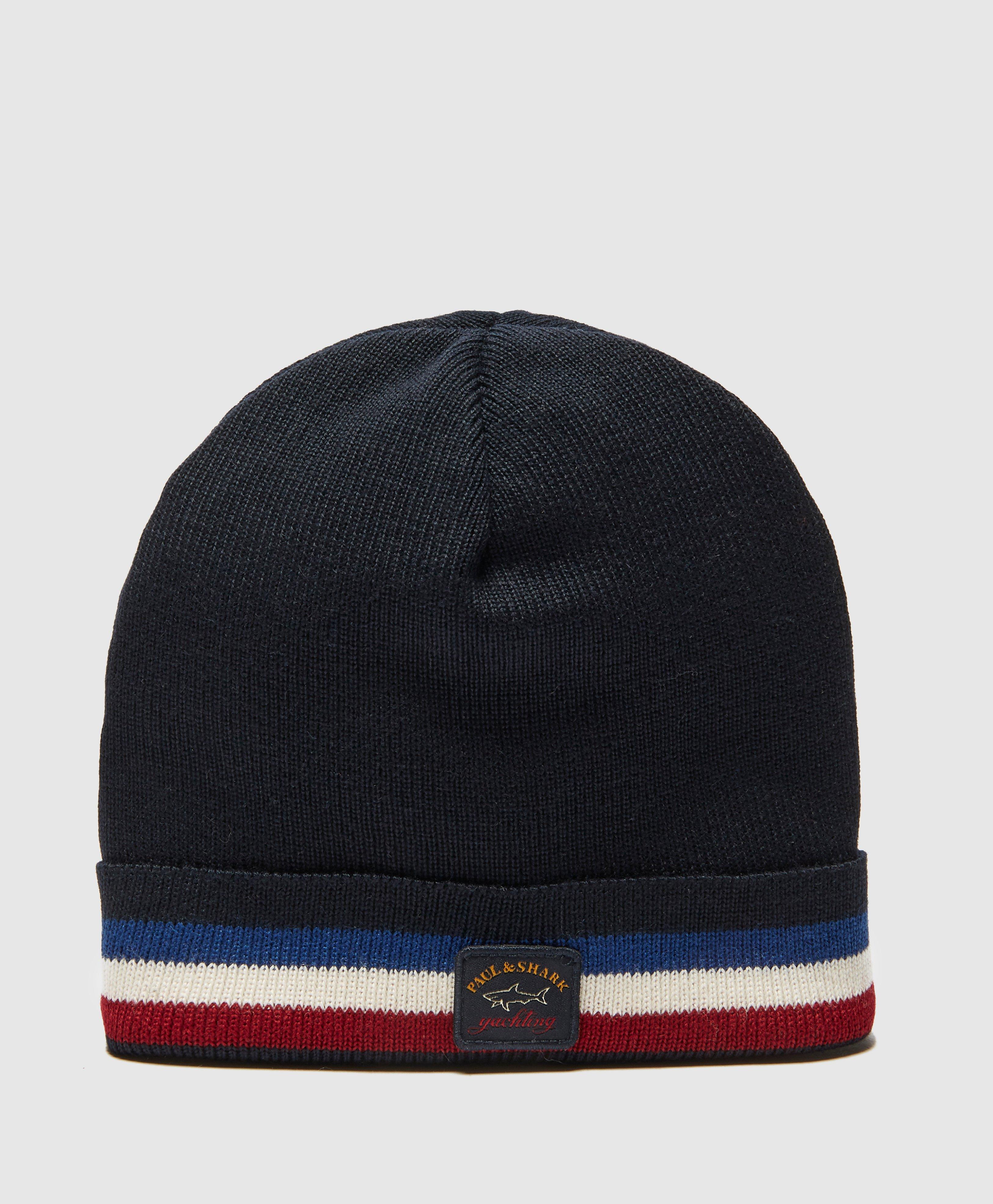 paul and shark beanie navy