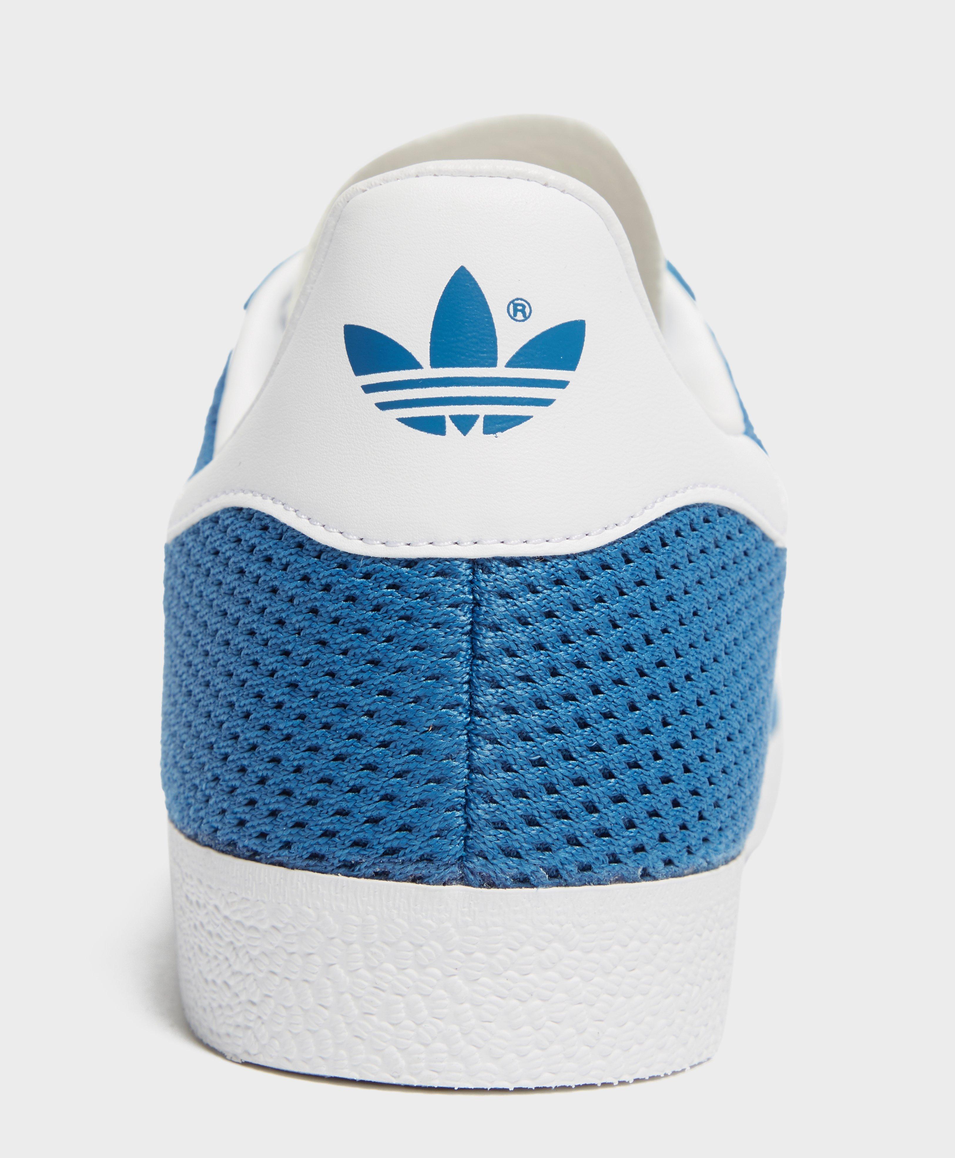adidas Originals Leather Gazelle Core Mesh in Blue for Men - Lyst adidas Originals Leather Gazelle Core Mesh in Blue for Men - Lyst