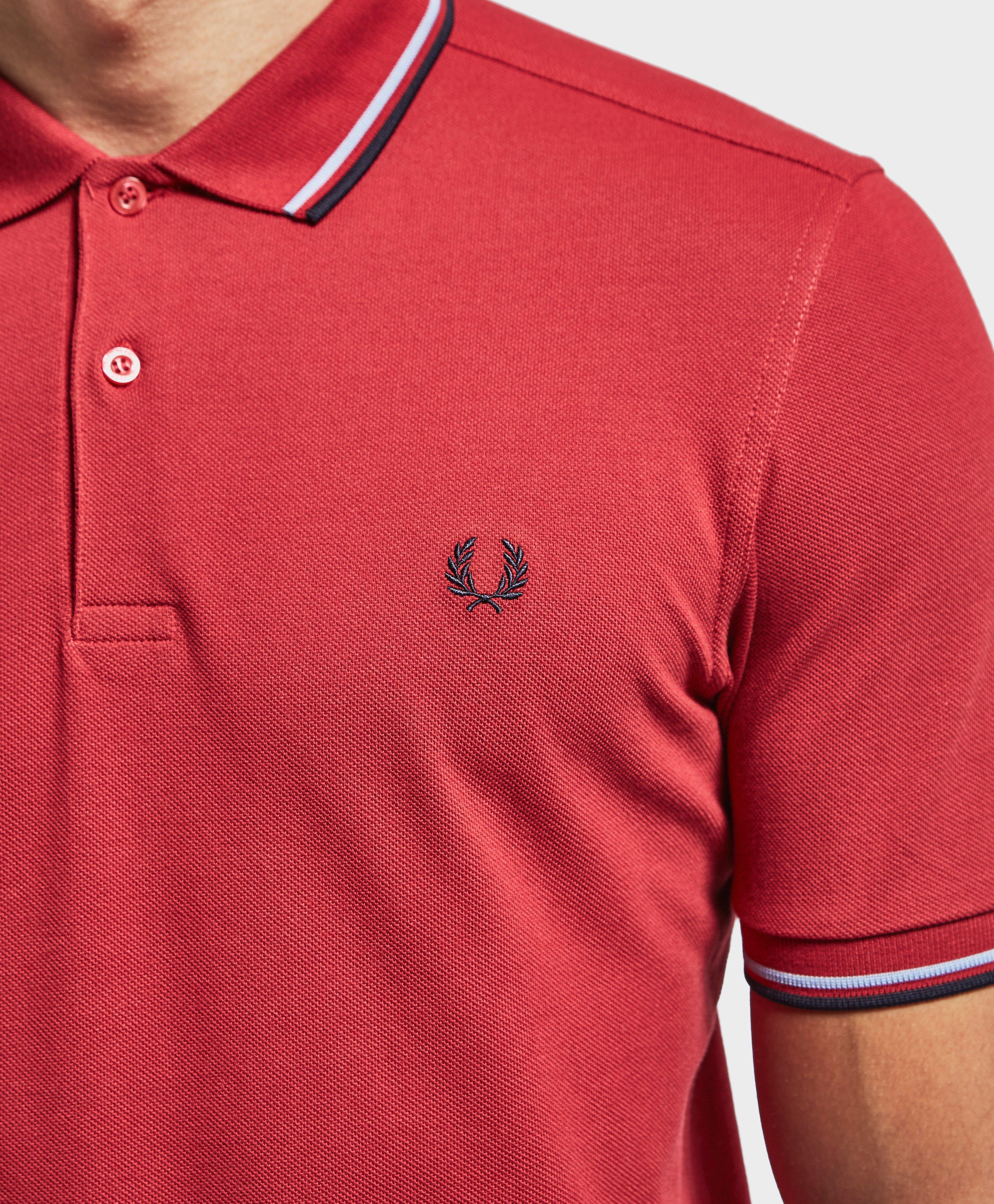 fred perry twin tipped polo shirt mens