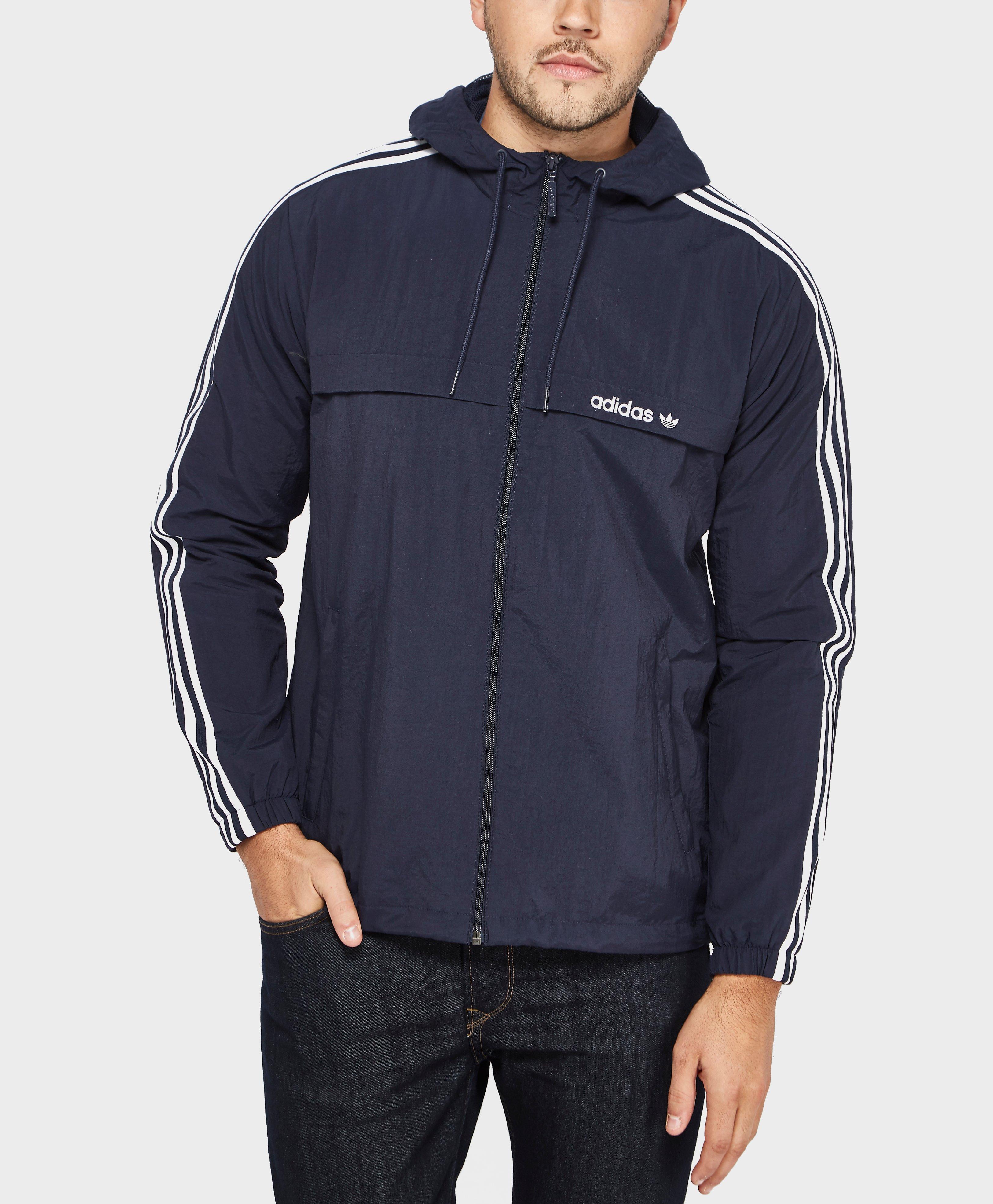 Lyst - Adidas Originals 3 Stripe Jacket in Blue for Men