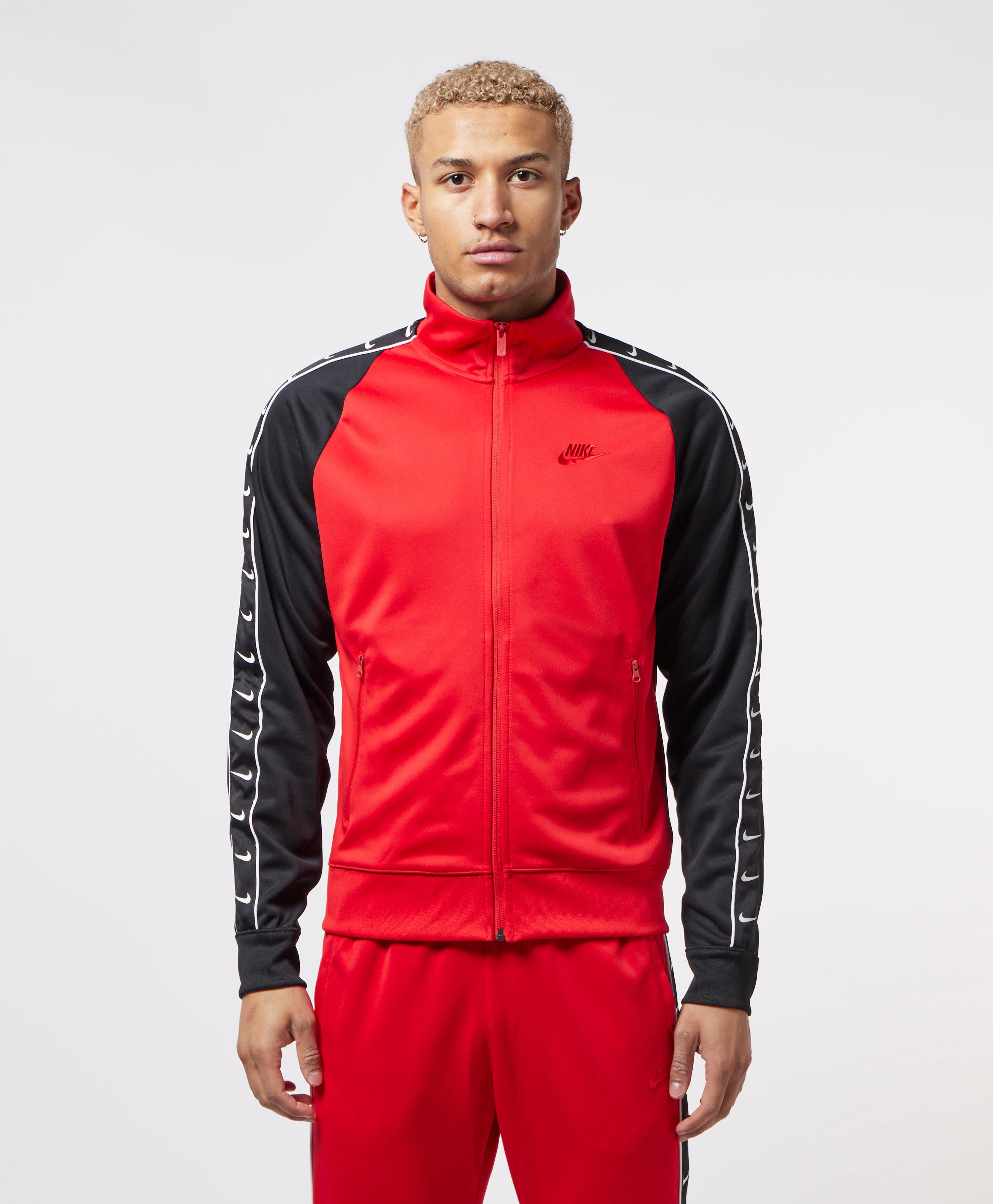 Nike Tape Poly Track Top in Red for Men | Lyst