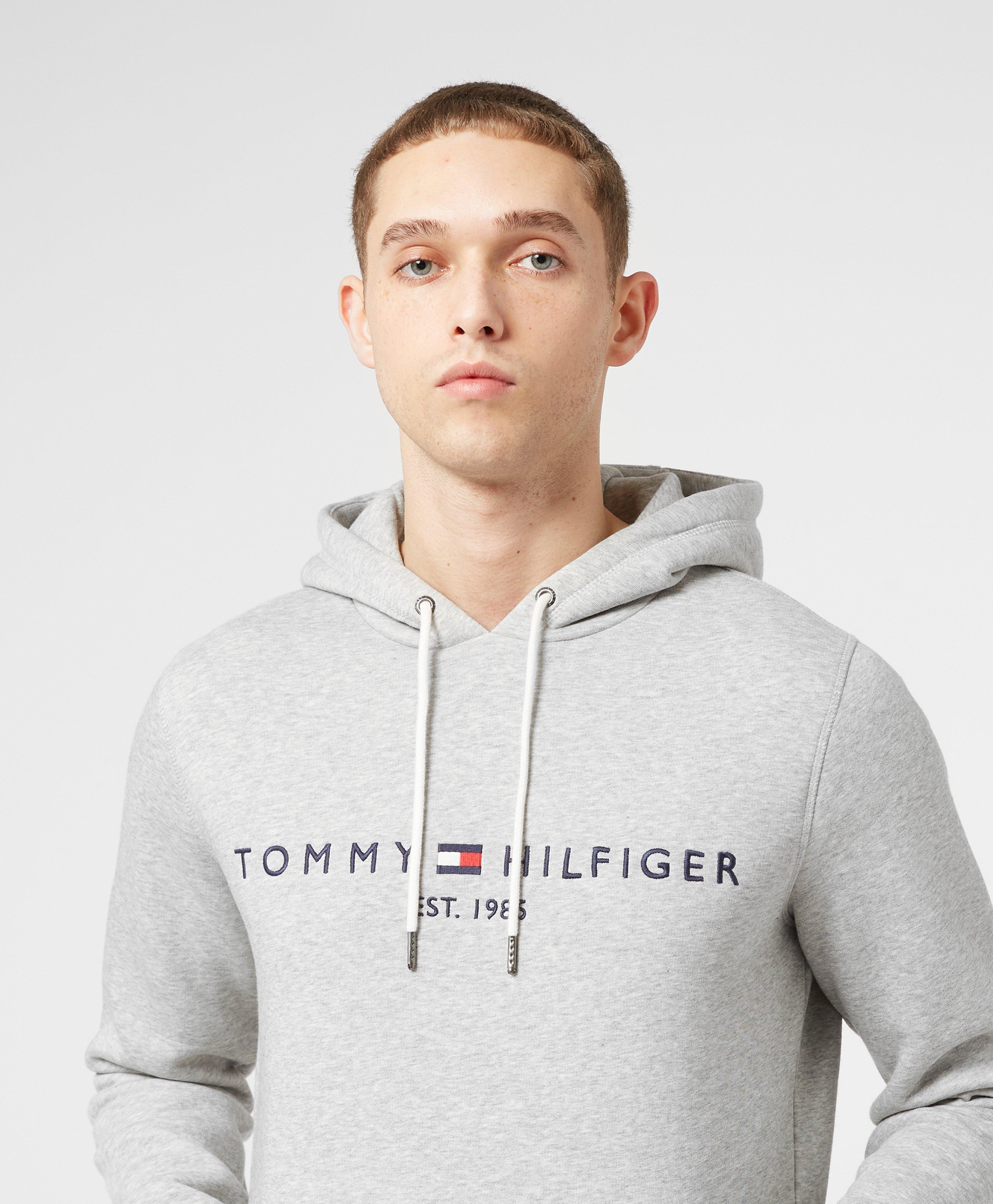 mens grey tommy hilfiger hoodie