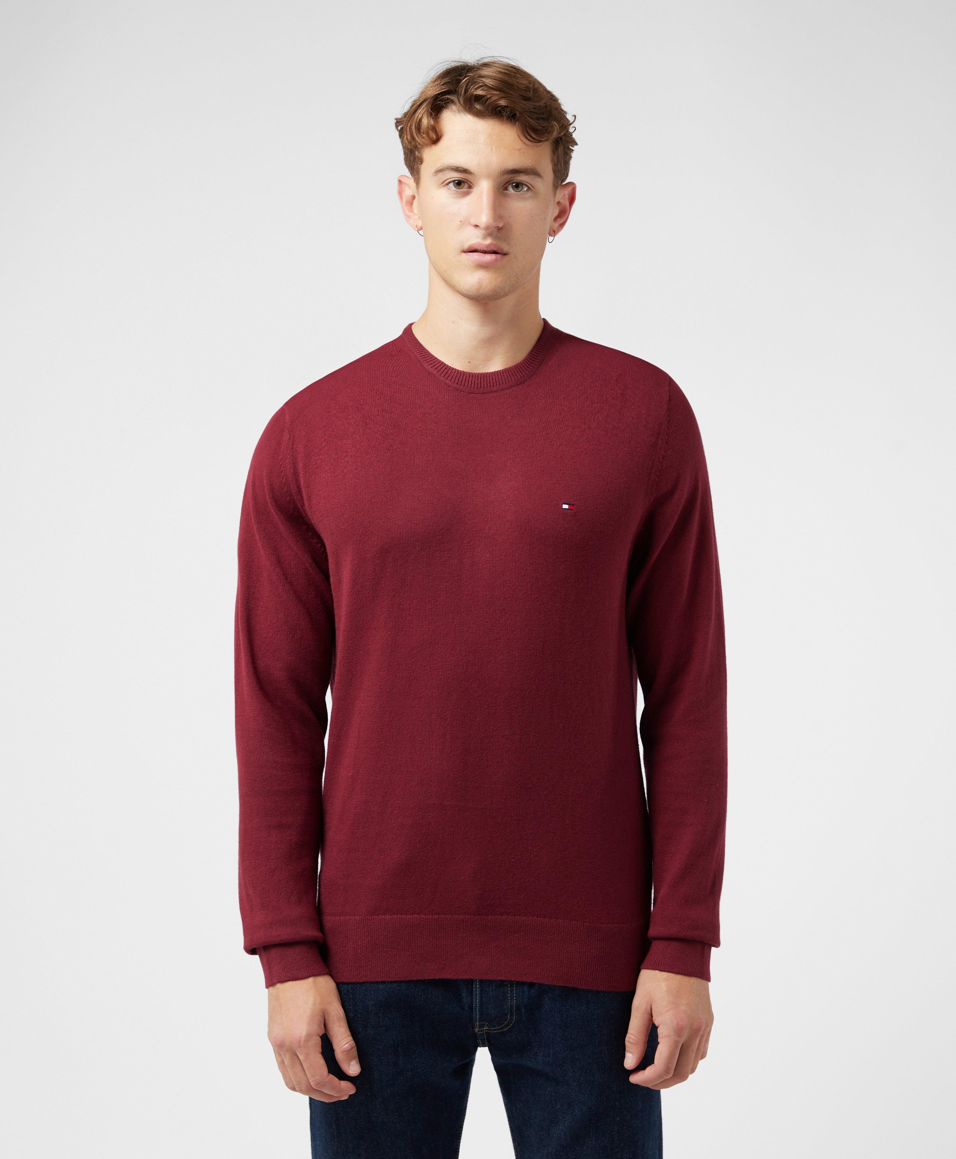 Tommy Hilfiger Organic Cotton Cashmere Jumper in Red for Men | Lyst