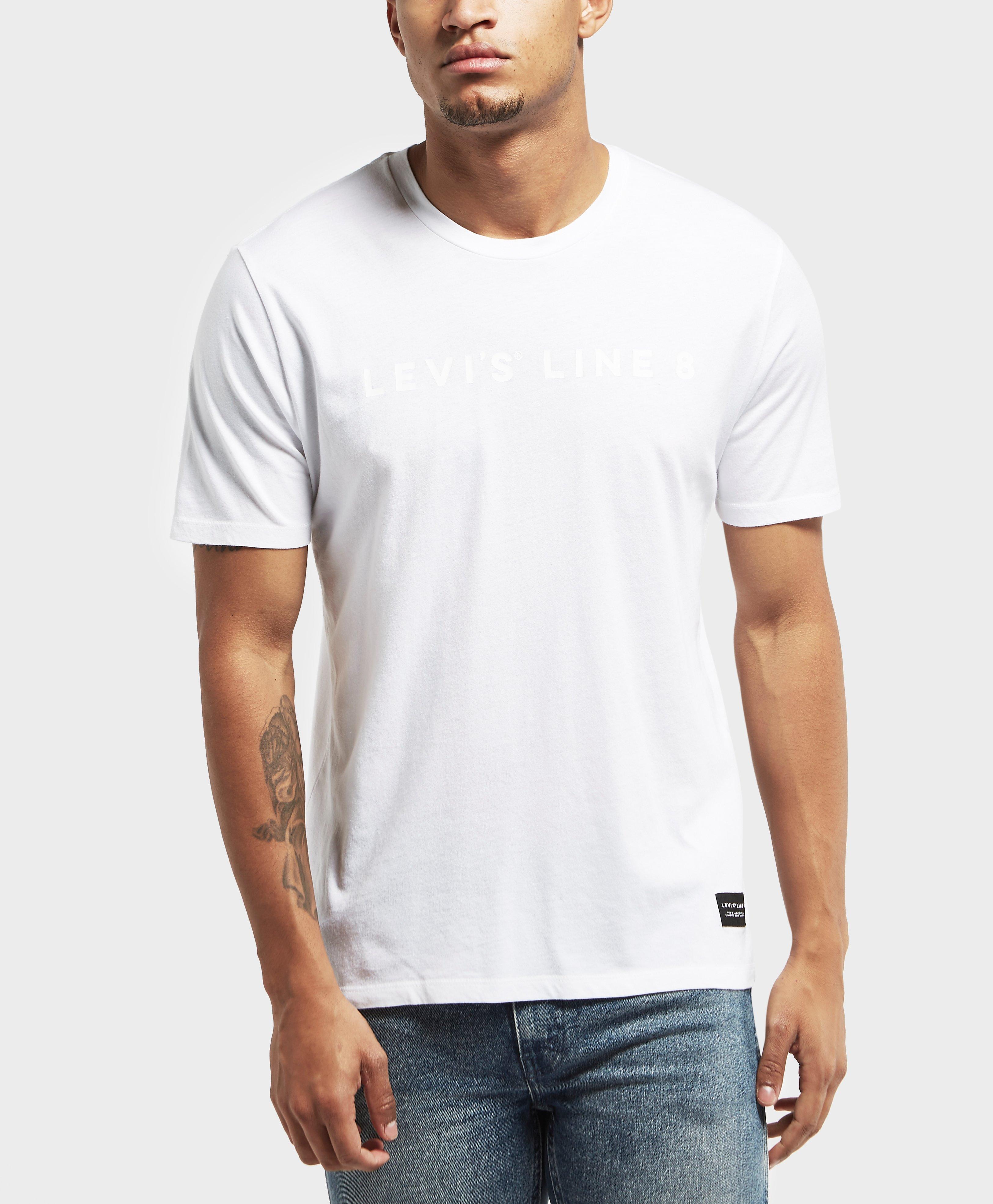 levis logo t shirt white