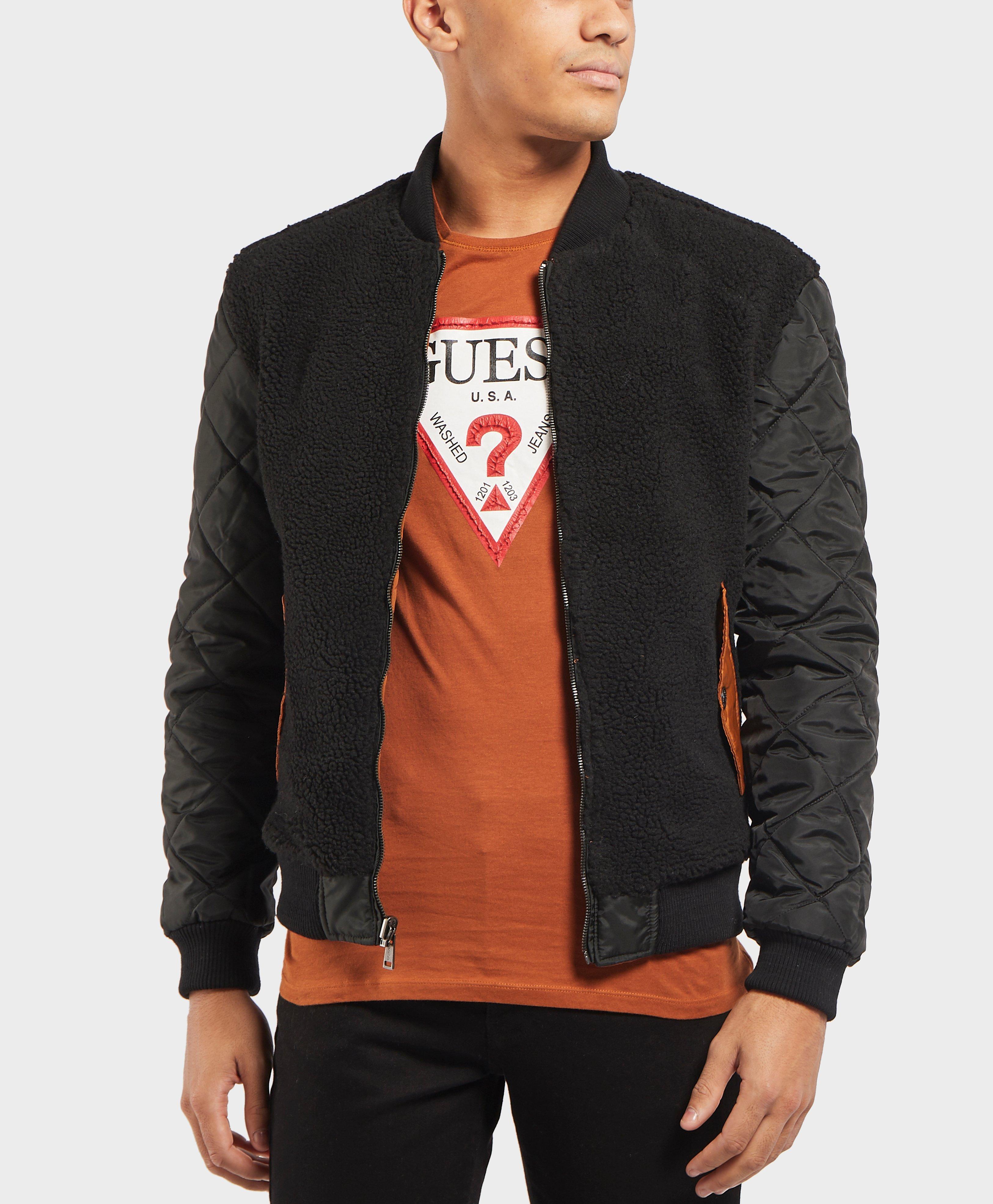 Guess Synthetic Reversible Bomber Jacket for Men - Lyst