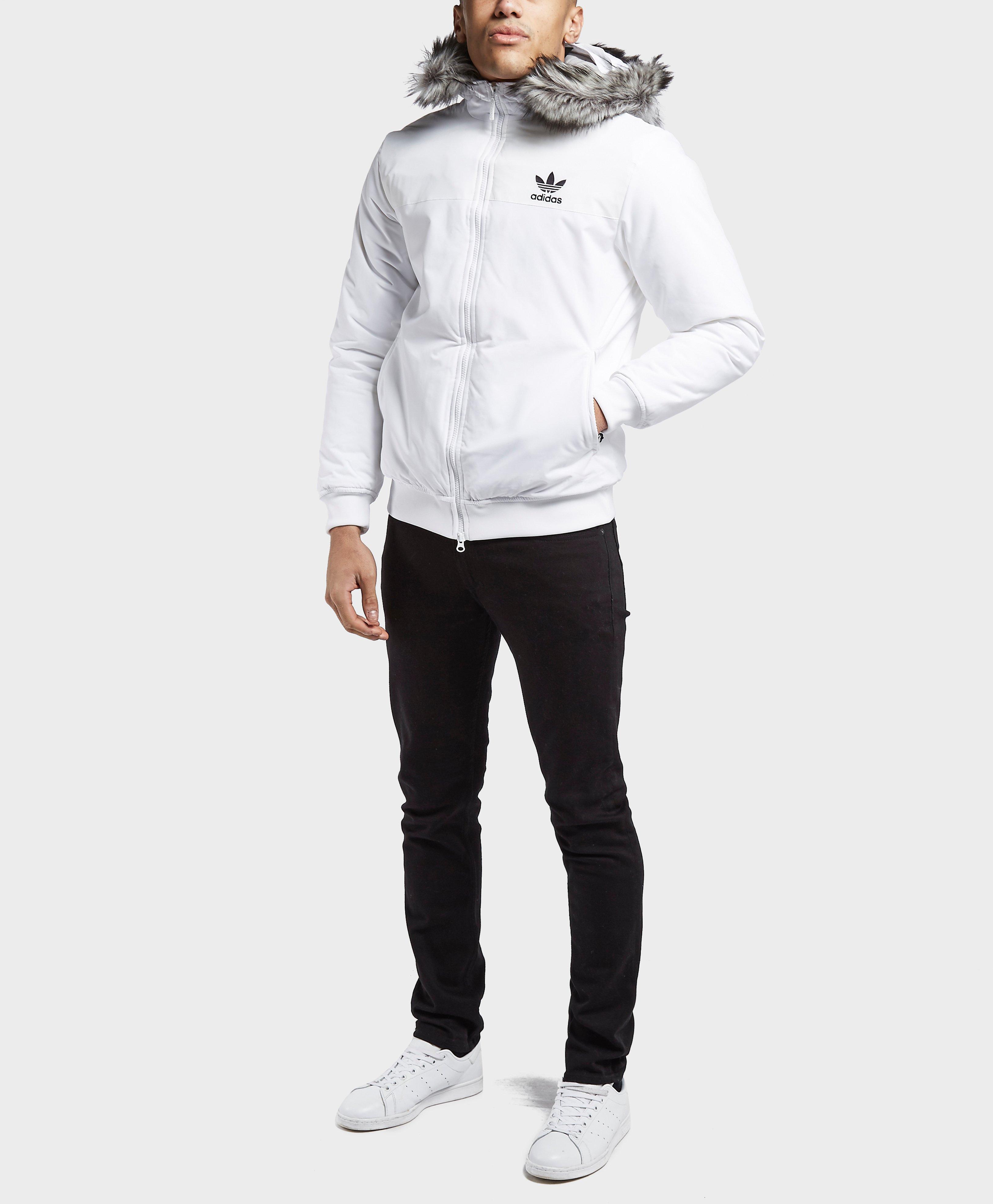 adidas originals trefoil fur parka jacket