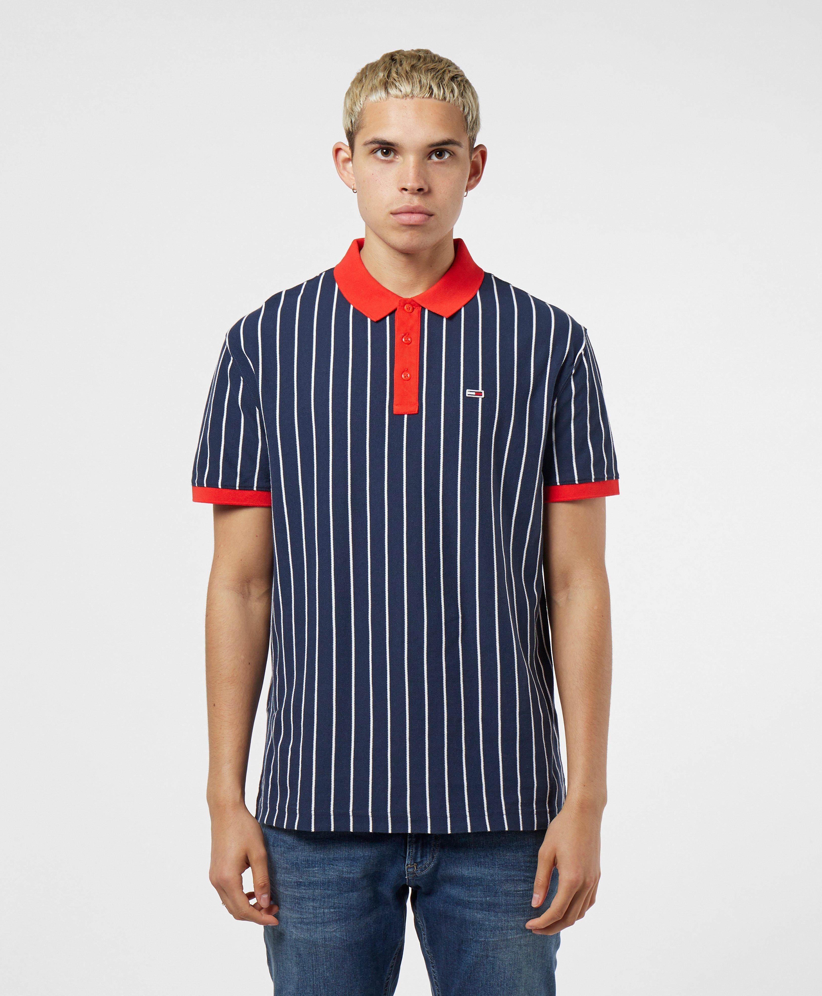 $275 TOMMY HILFIGER Men/'s CLASSIC FIT BLUE SHORT-SLEEVE COTTON POLO LOGO SHIRT M