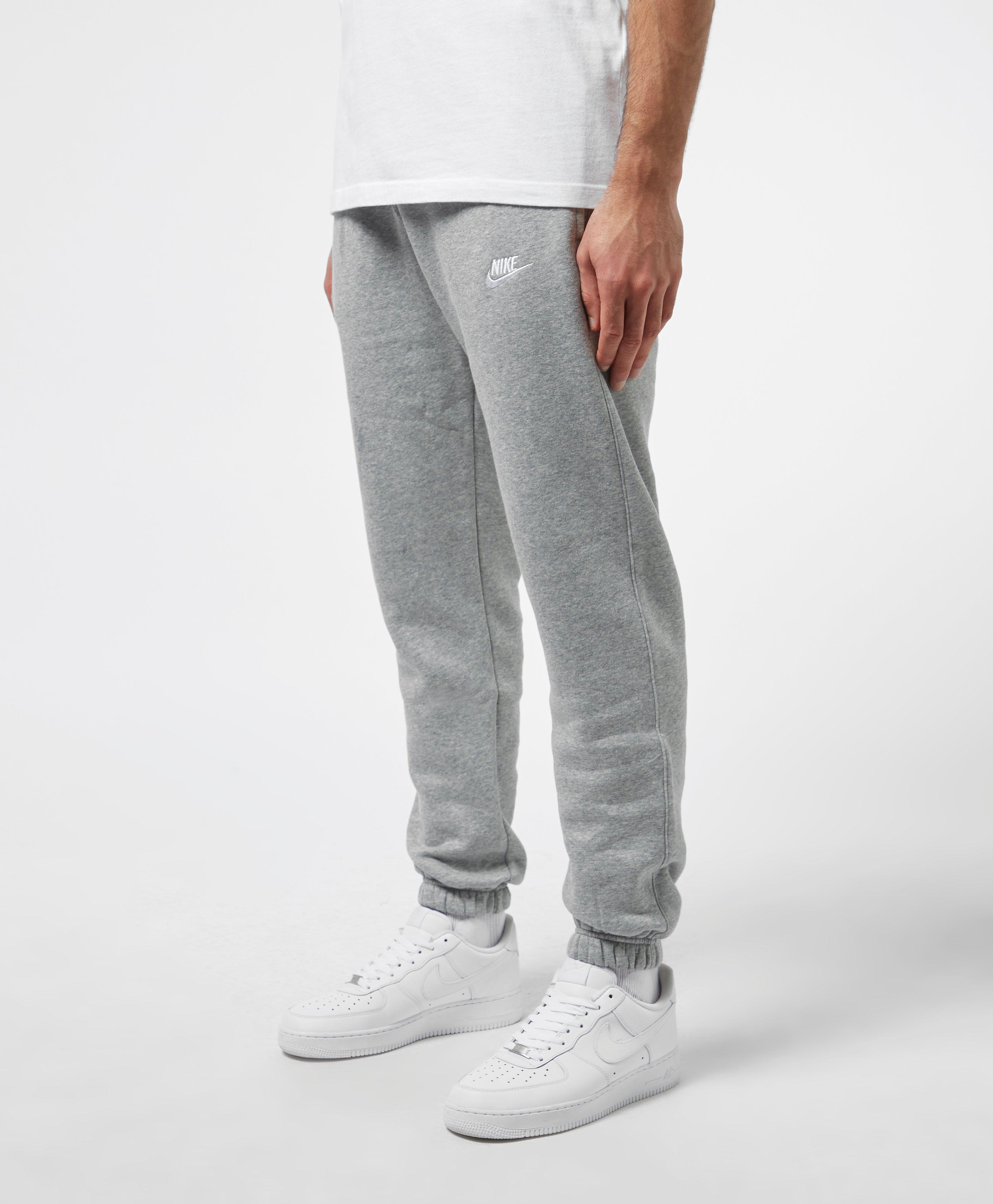 Nike Club Cuffed Fleece Pants in Grey (Gray) for Men - Lyst