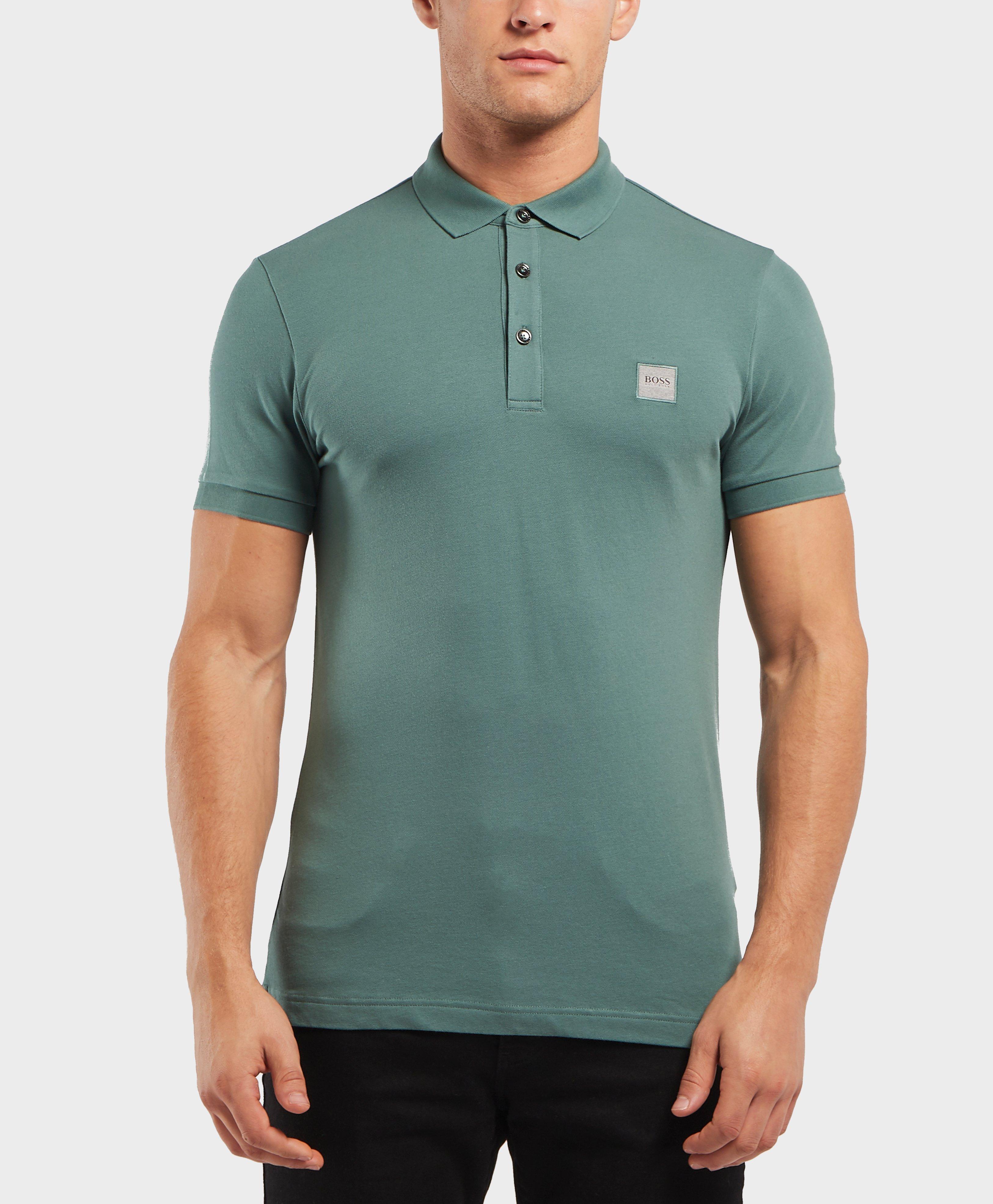 BOSS by Hugo Boss Cotton Passenger Short Sleeve Polo Shirt in Green for ...