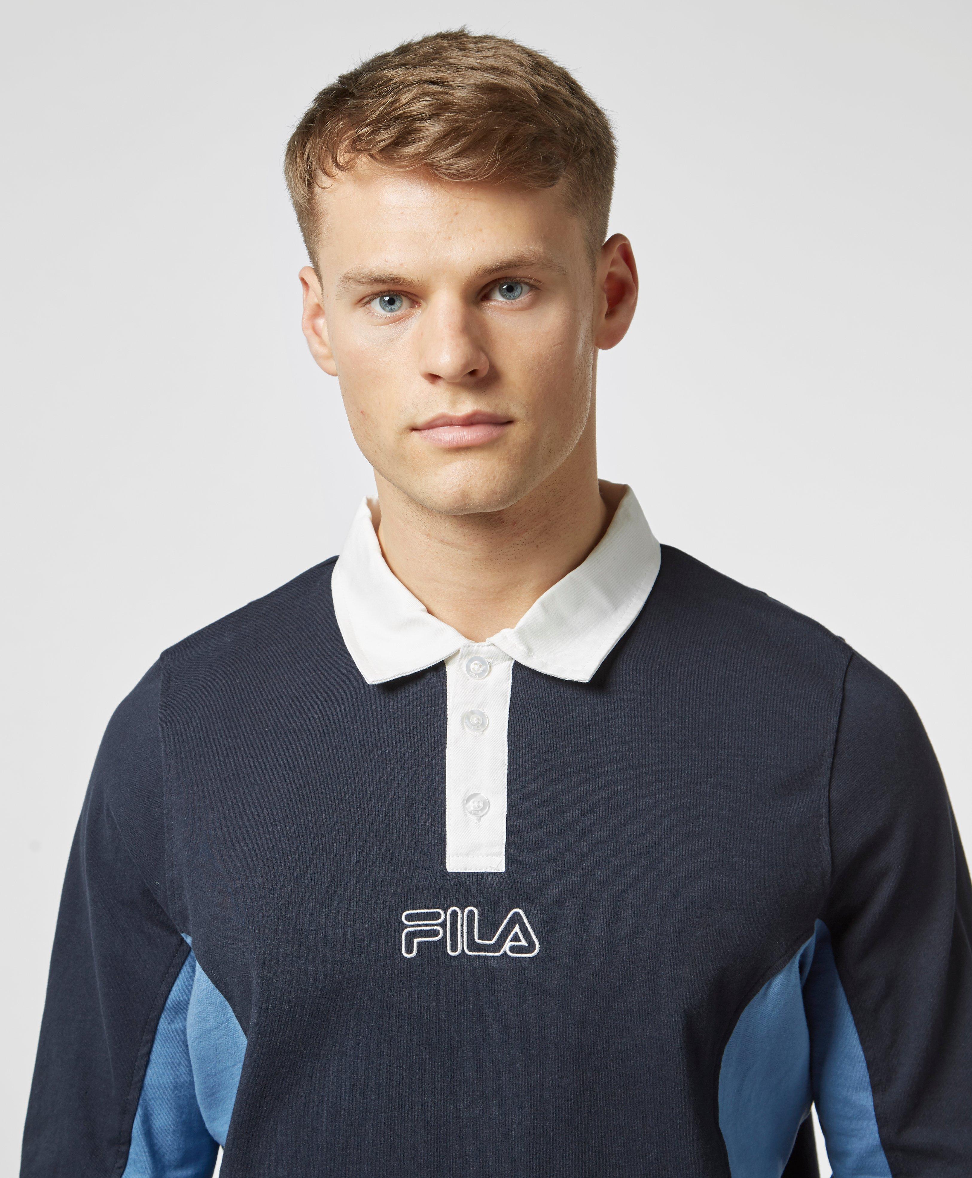 fila long sleeve polo shirt