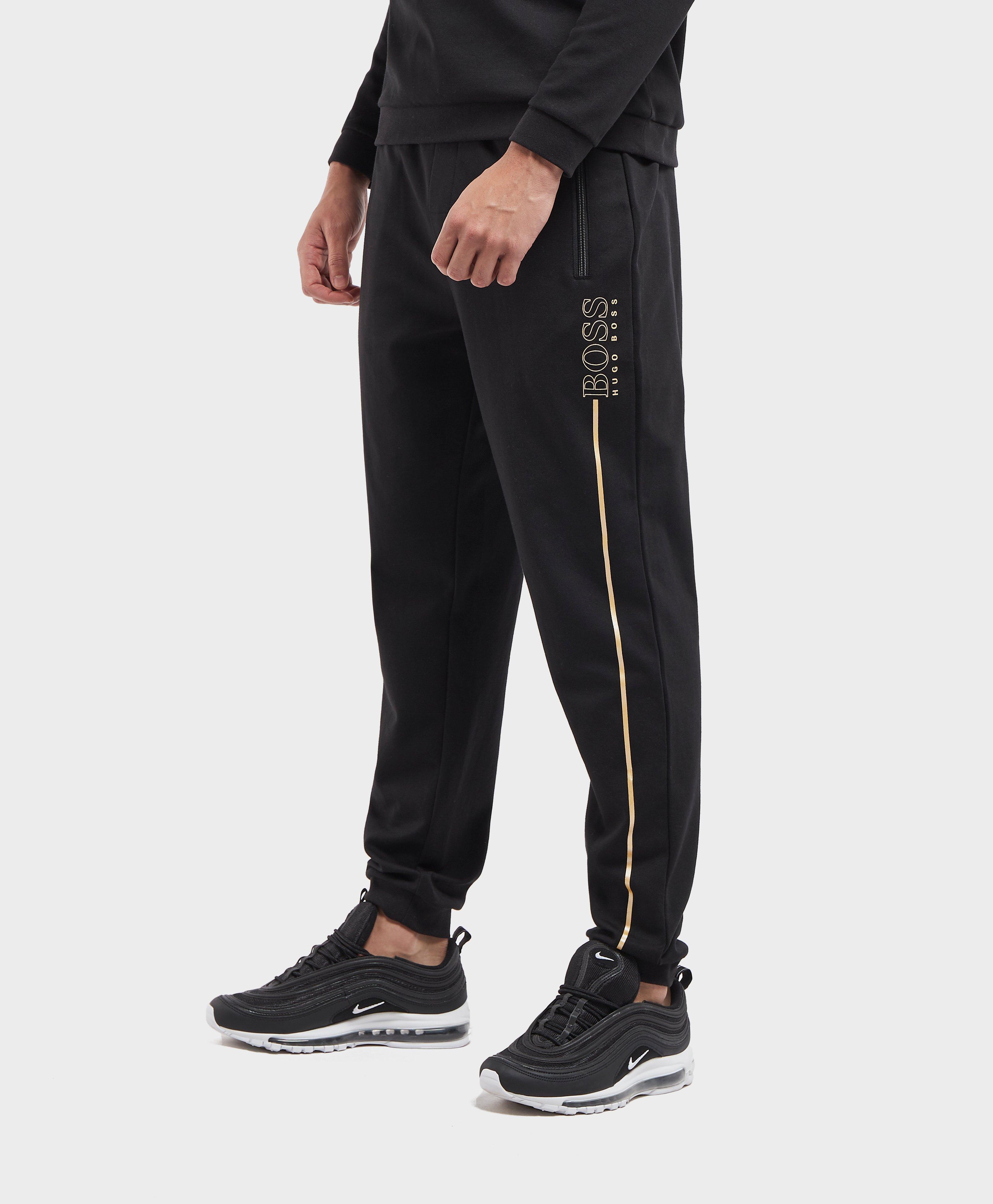 boss logo fleece pants