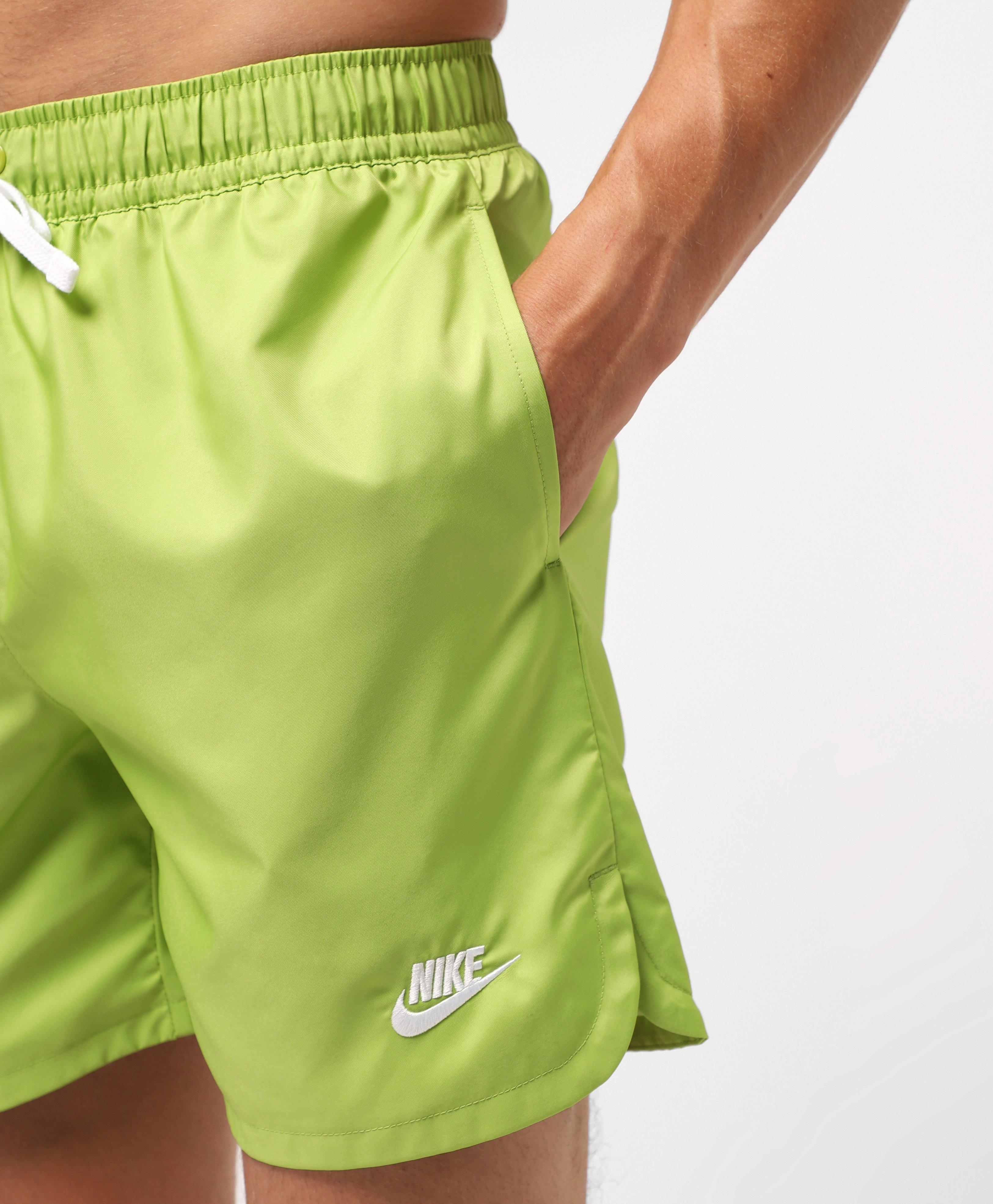Nike Synthetic Woven Flow Shorts in Green for Men | Lyst