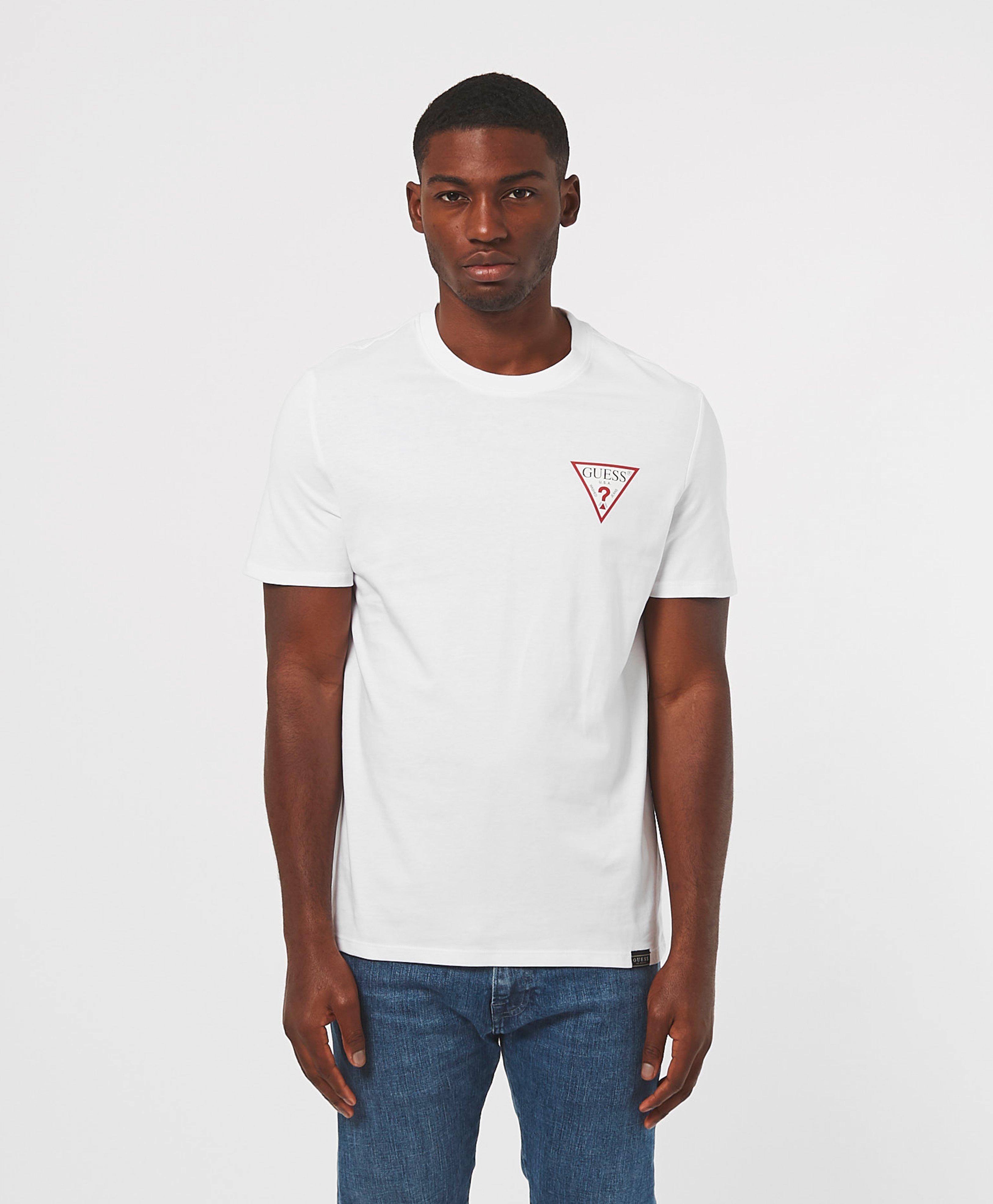 Guess City Back Print Short Sleeve T-shirt in White for Men | Lyst