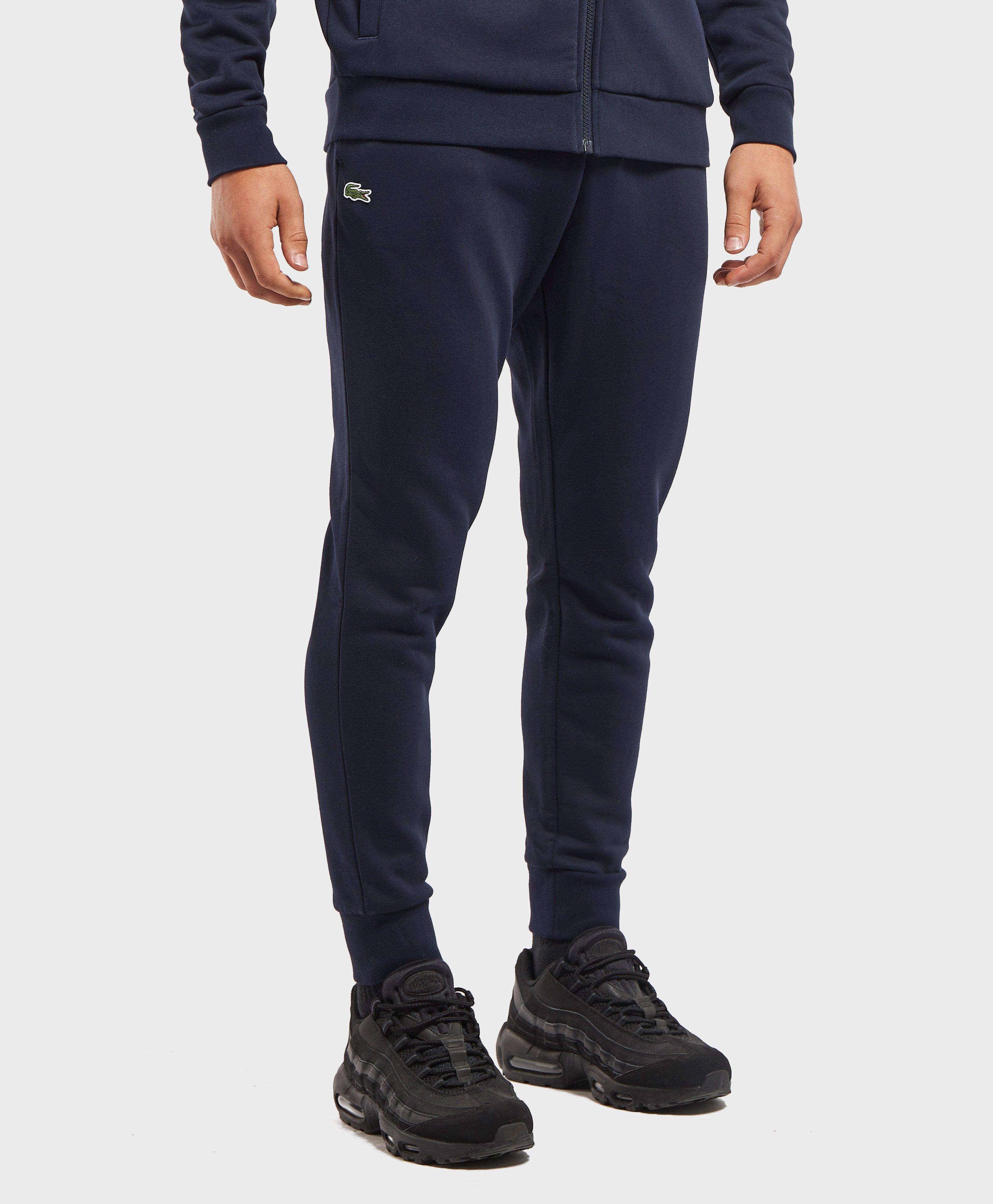 lacoste slim cuffed jogging bottoms