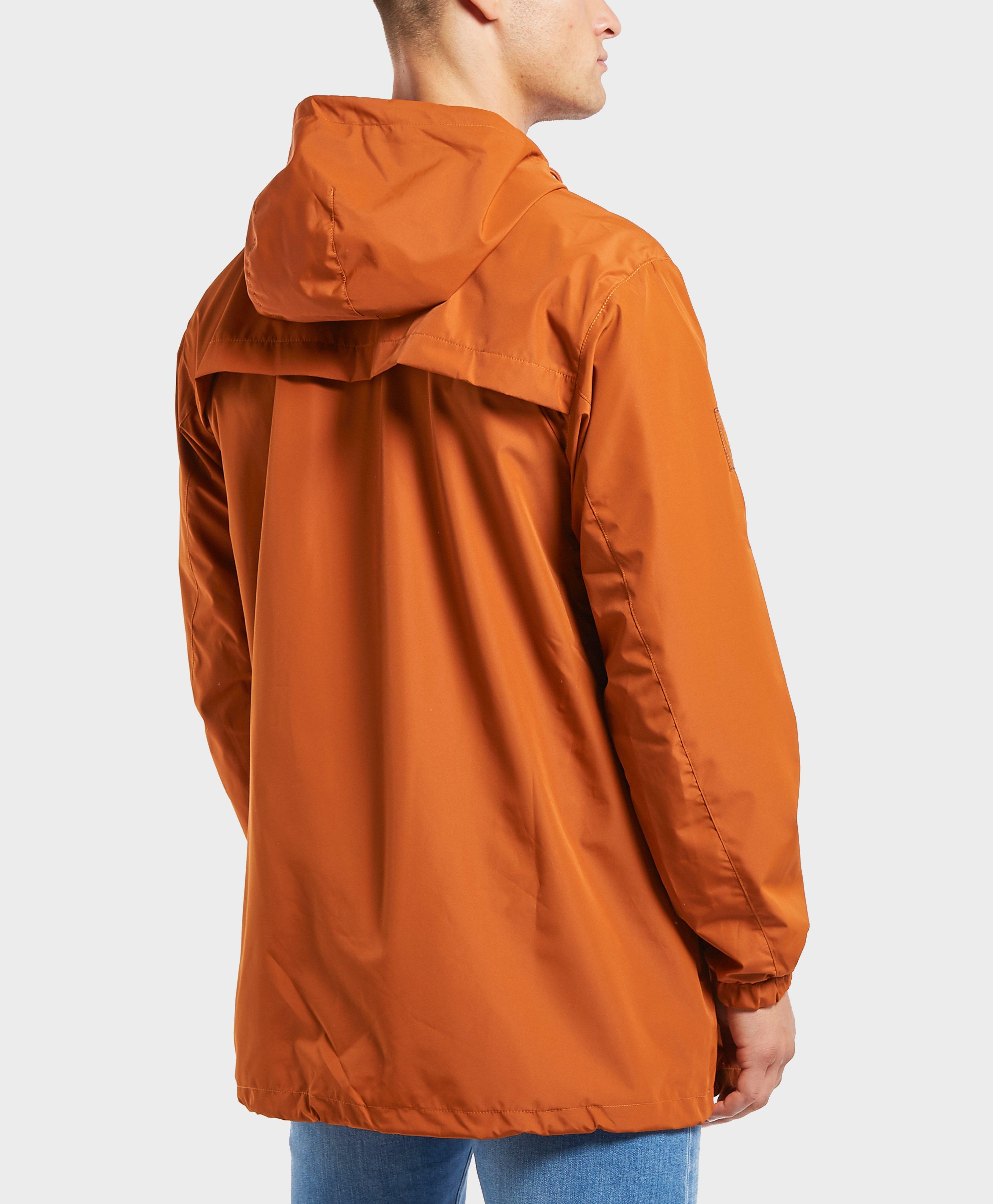 pretty green orange overhead jacket