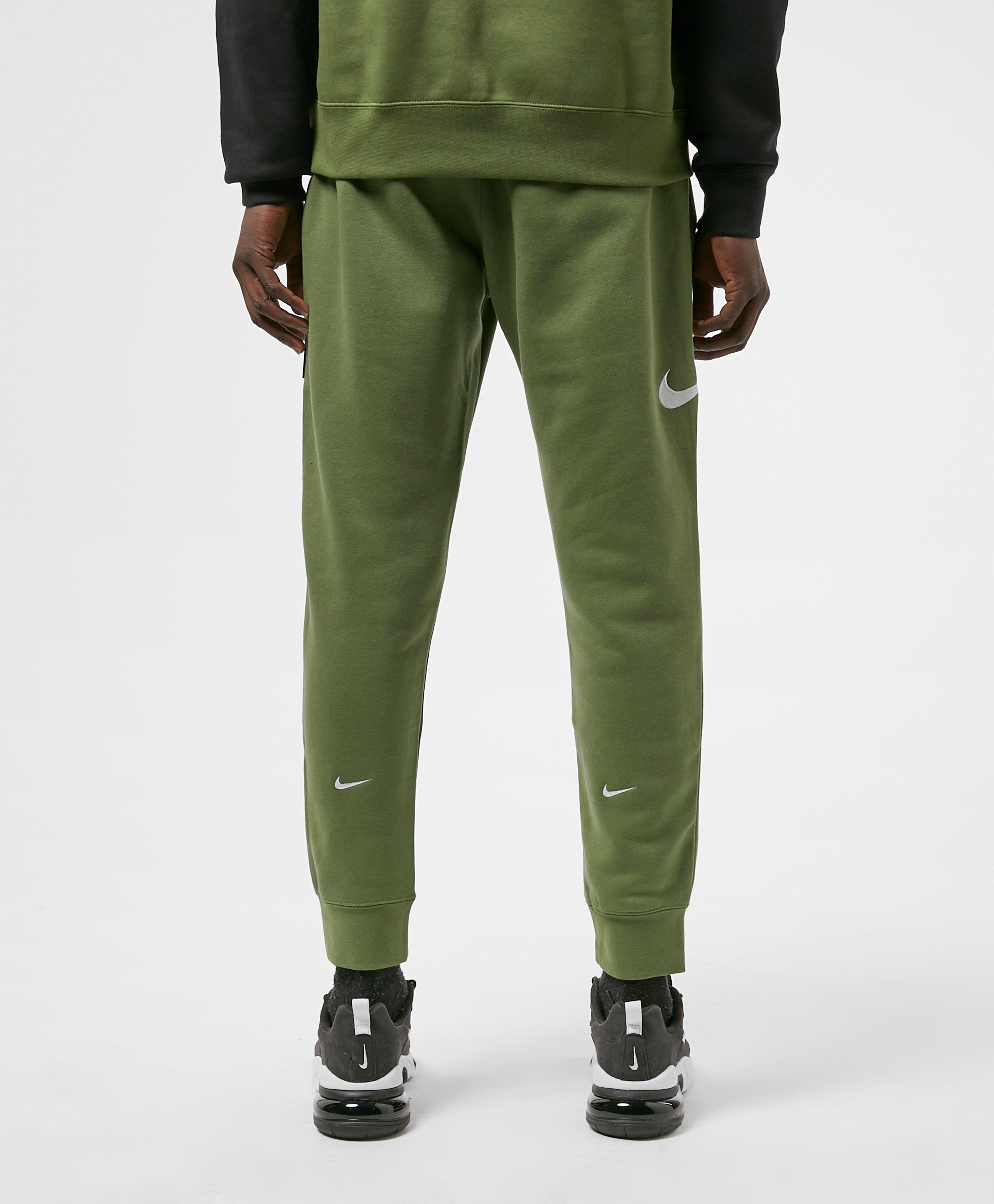 Nike Fleece Double Swoosh Joggers in Green for Men - Lyst