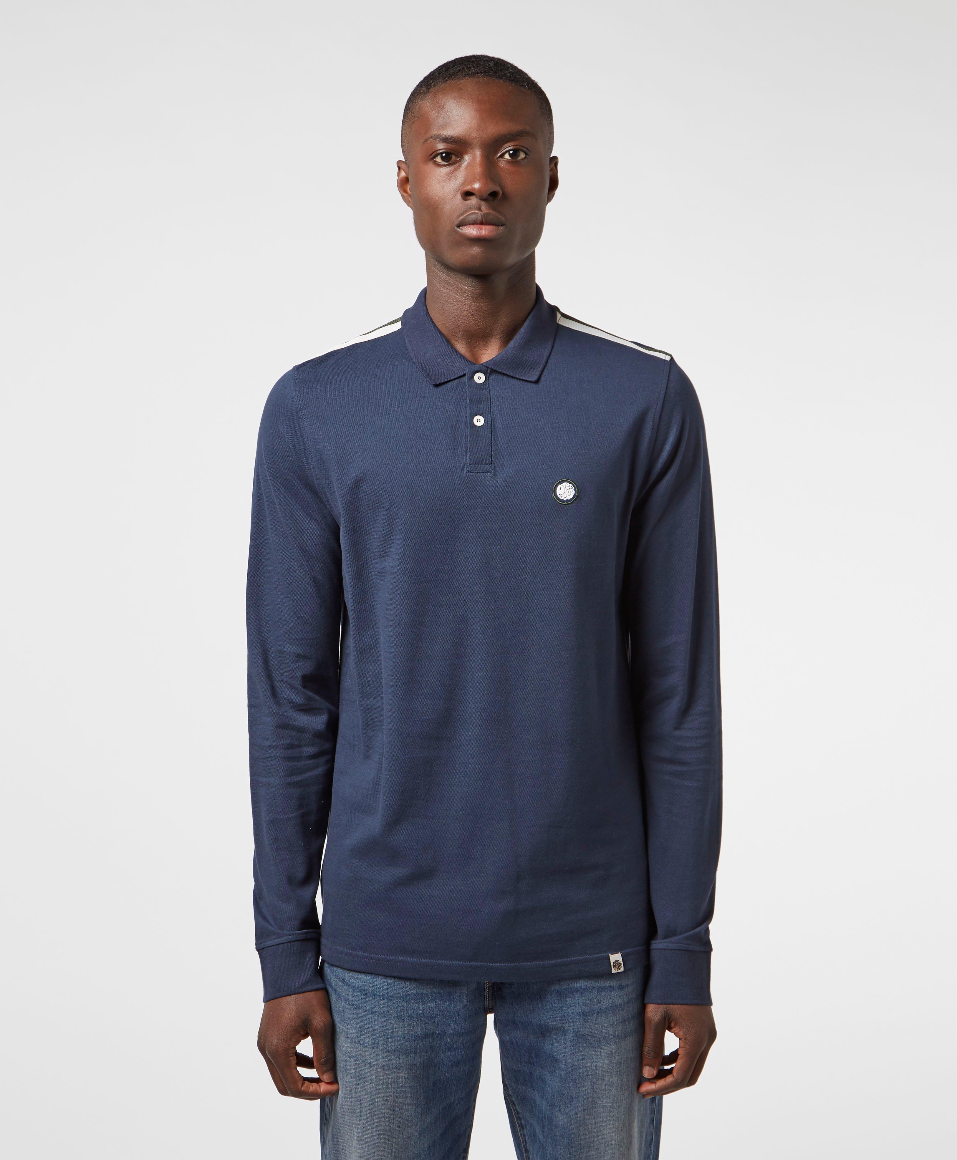 Details about   Pretty Green Barton Long Sleeve Polo Grey
