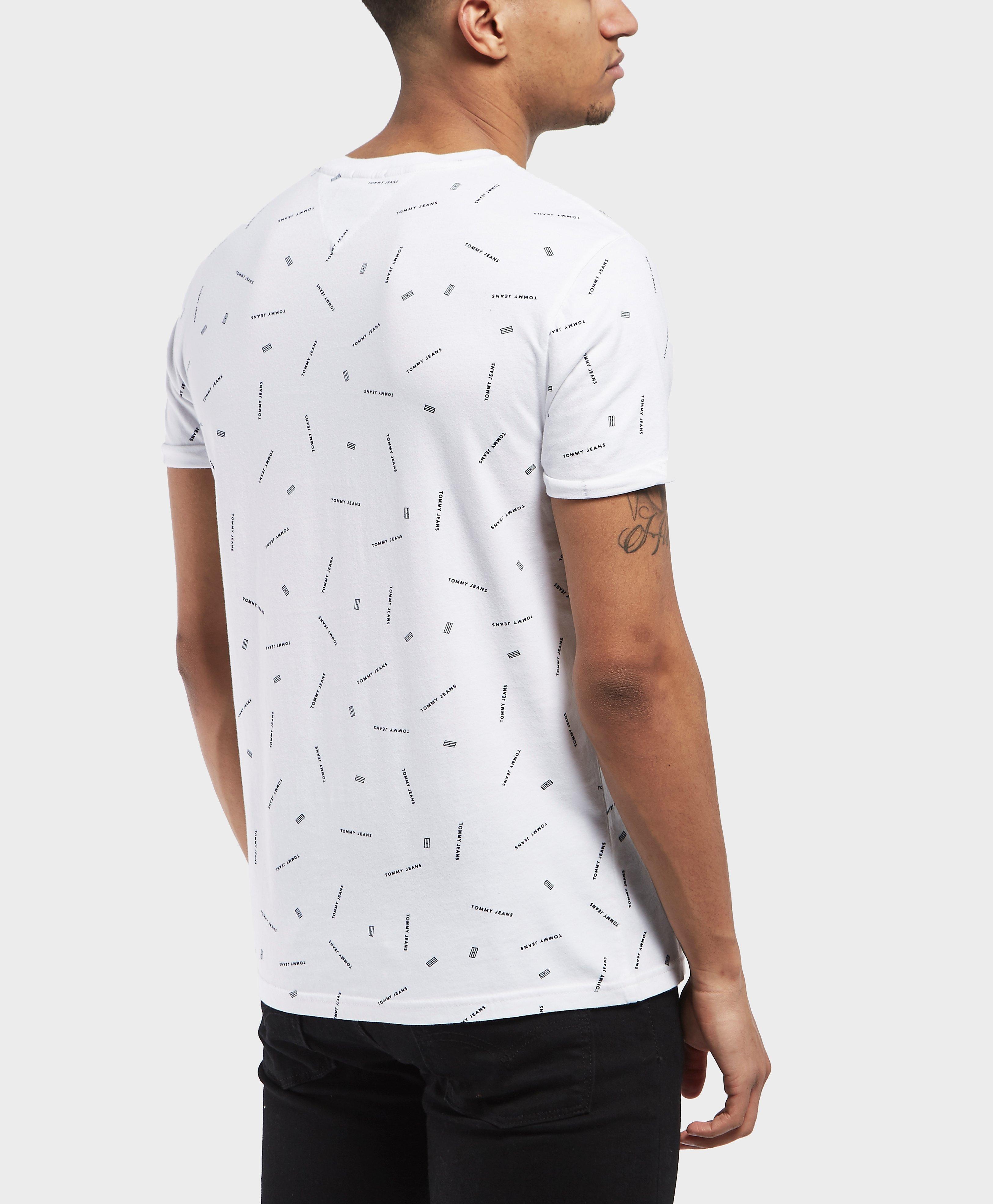 Tommy Hilfiger Denim All Over Print Short Sleeve T-shirt in White for Men -  Lyst