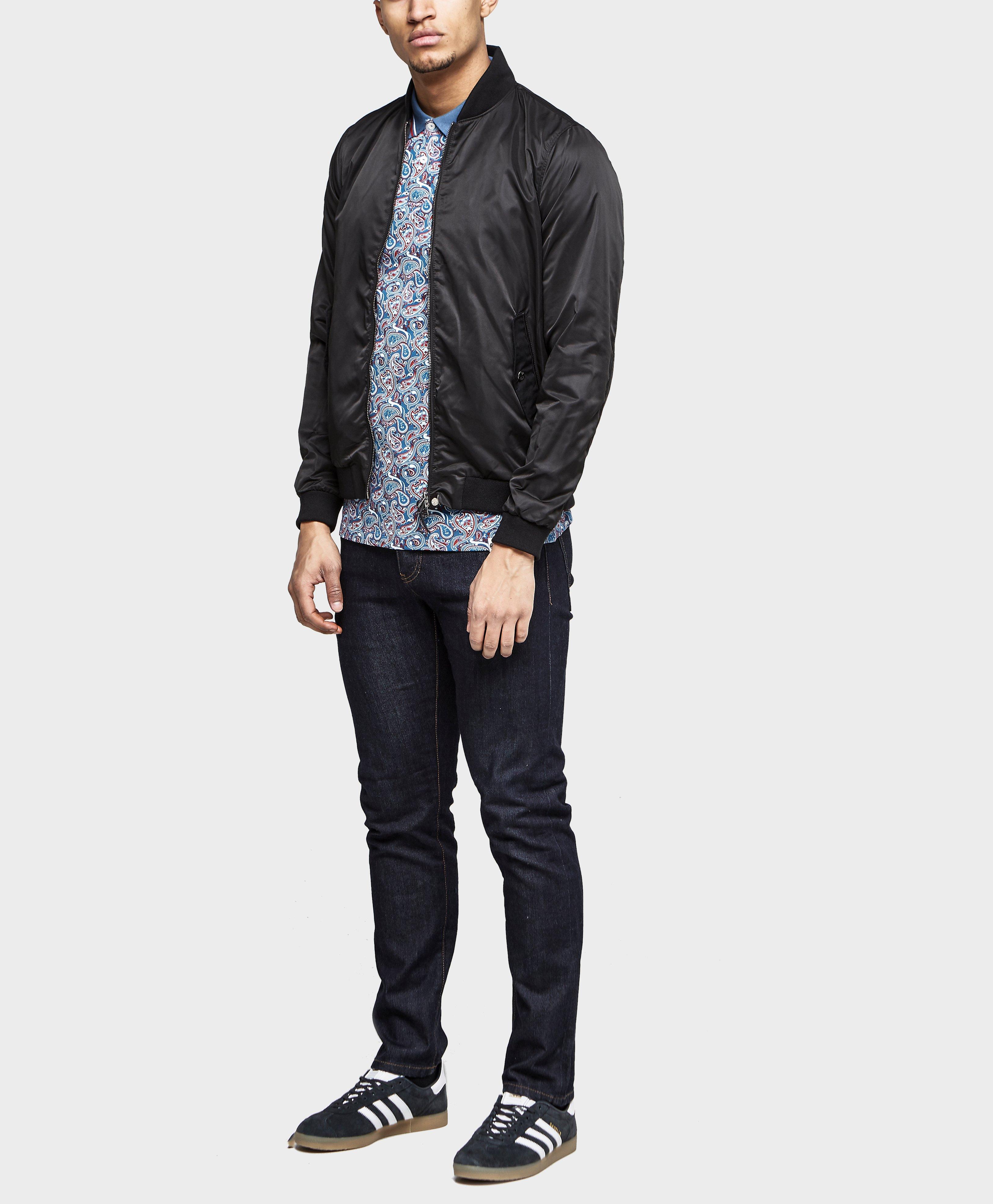 cheap black denim jacket mens
