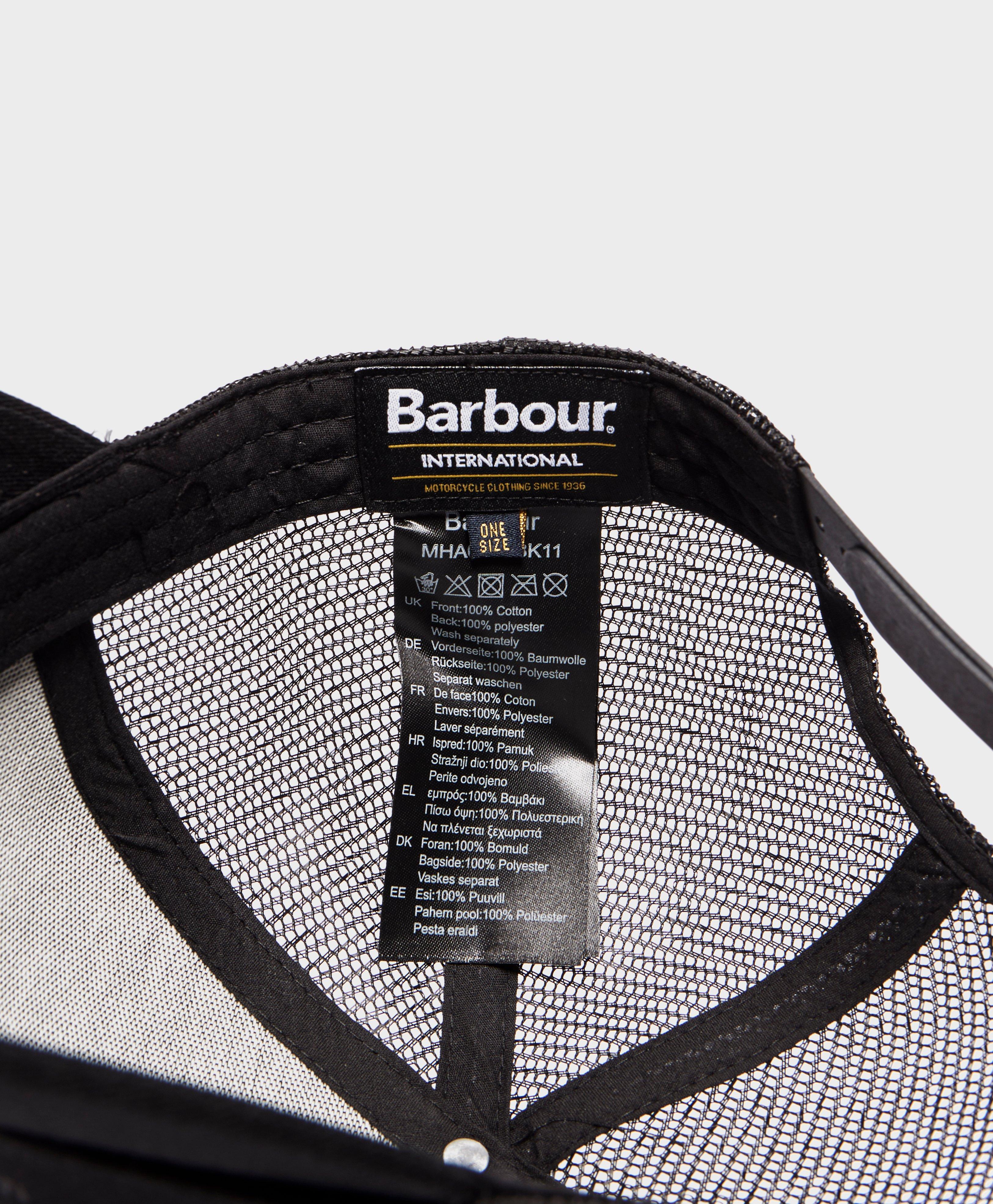 barbour trucker cap