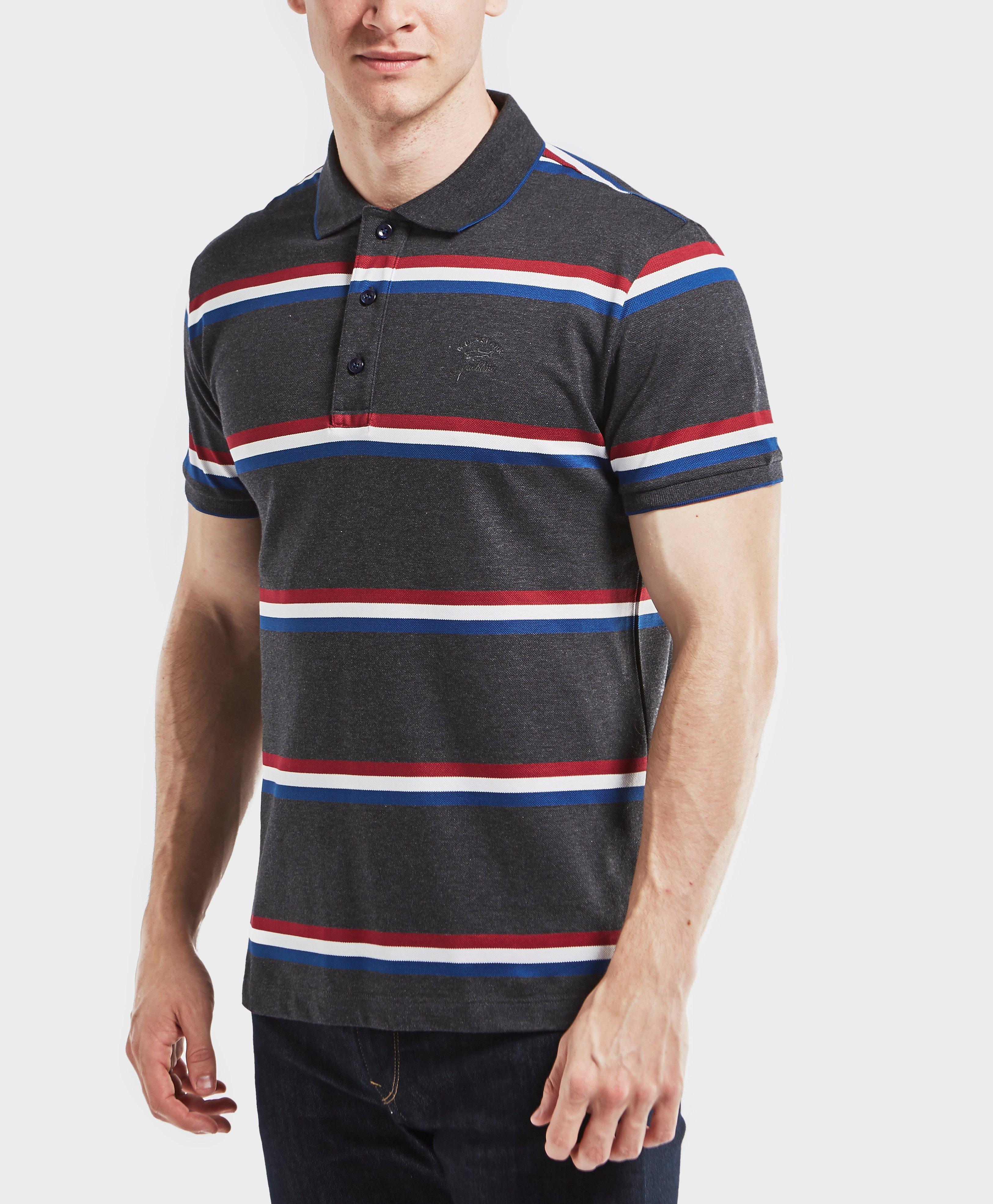 Lyst - Paul And Shark Striped Short Sleeve Polo Shirt for Men
