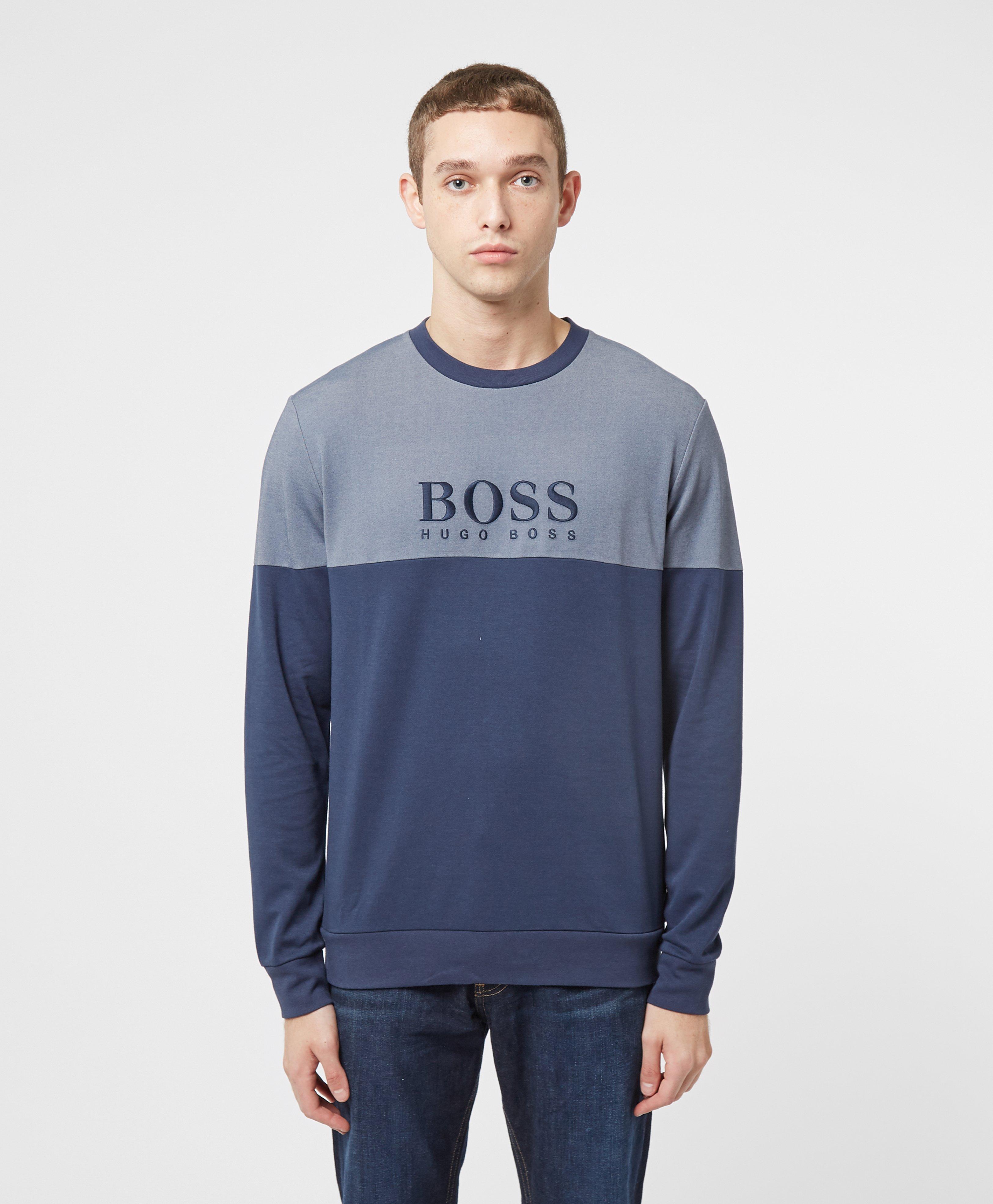 blue hugo boss sweatshirt