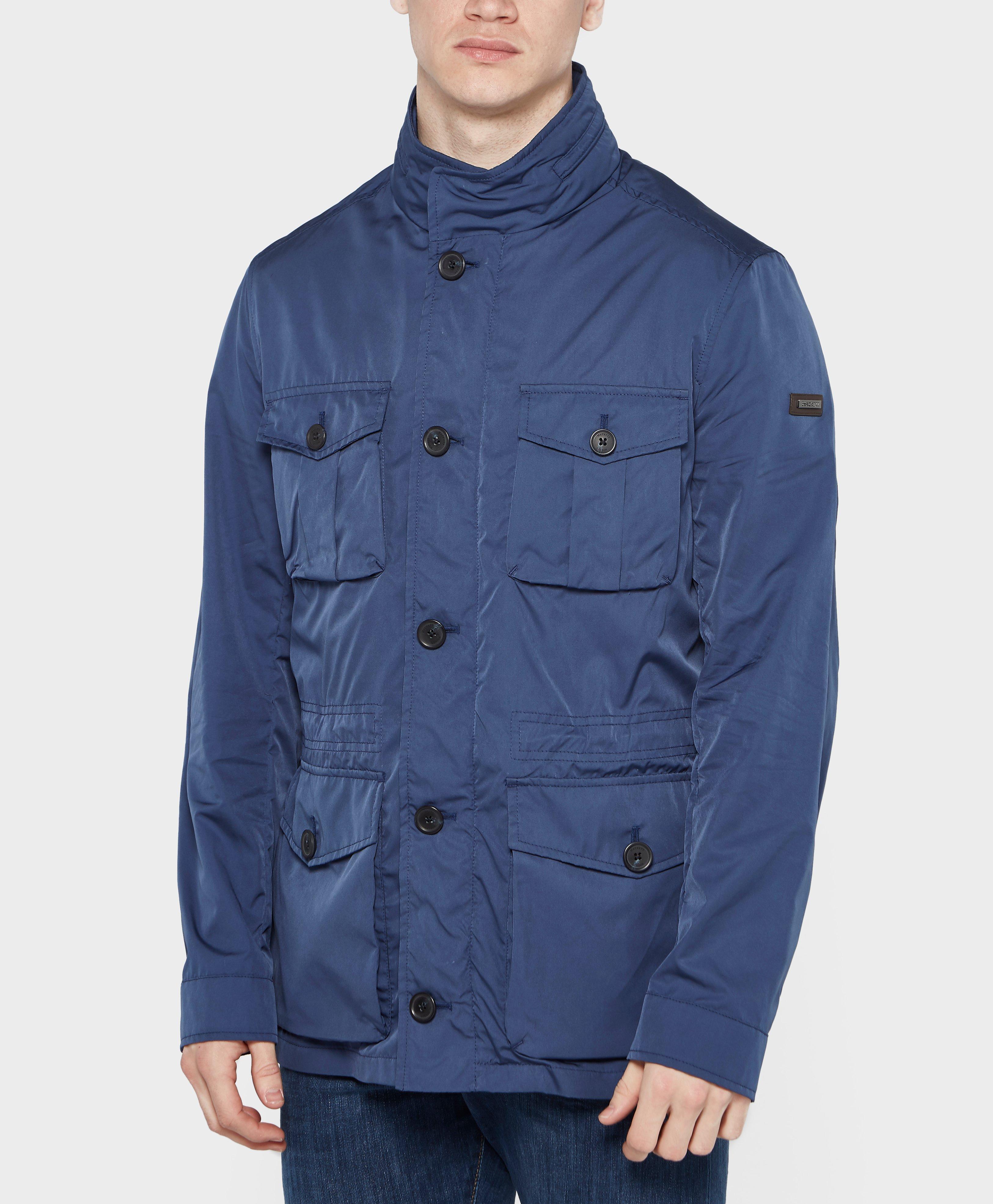 Hackett Multi Pocket Padded Jacket in Blue for Men Lyst