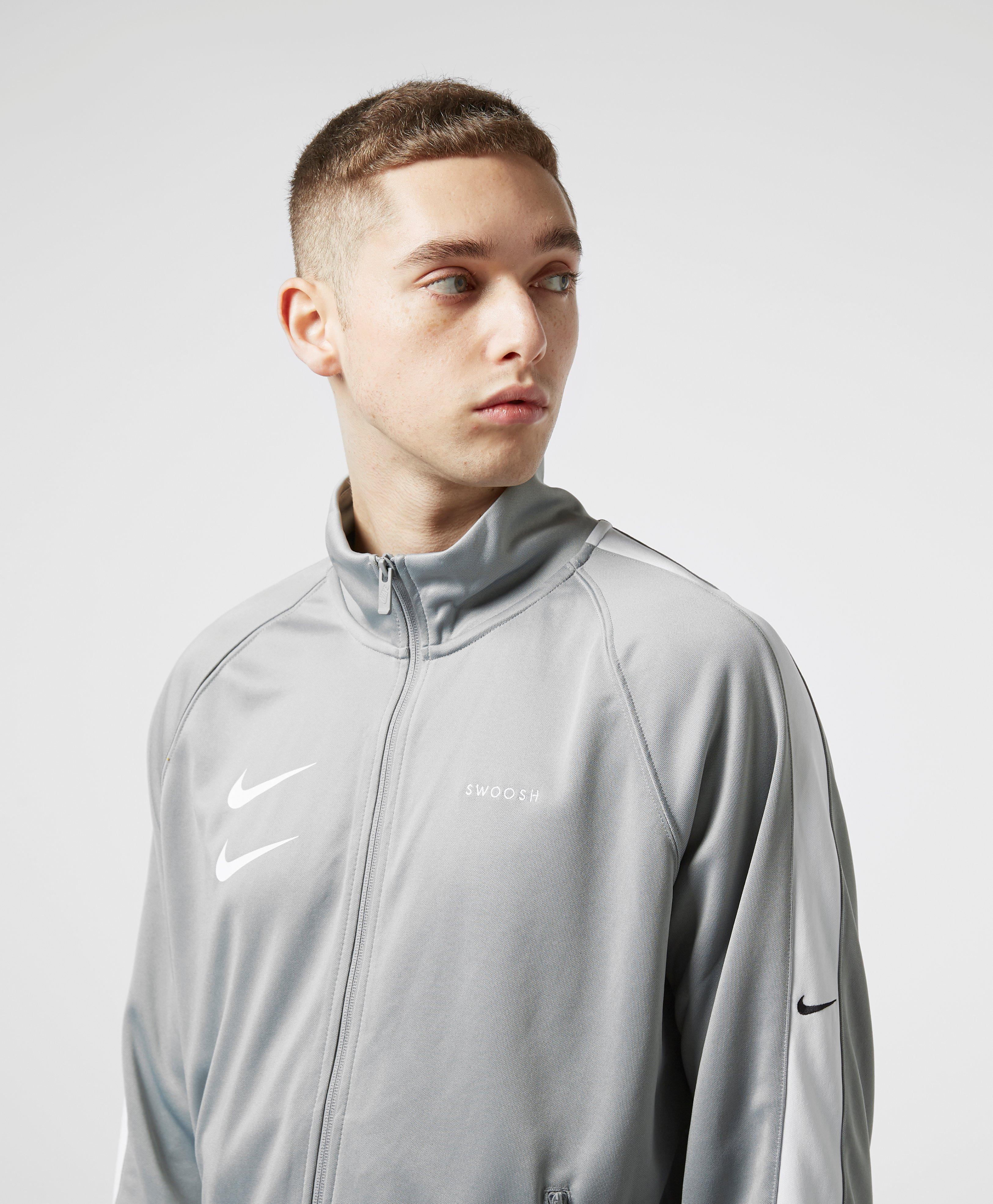 Nike Synthetic Double Swoosh Track Top in Grey (Gray) for Men - Lyst
