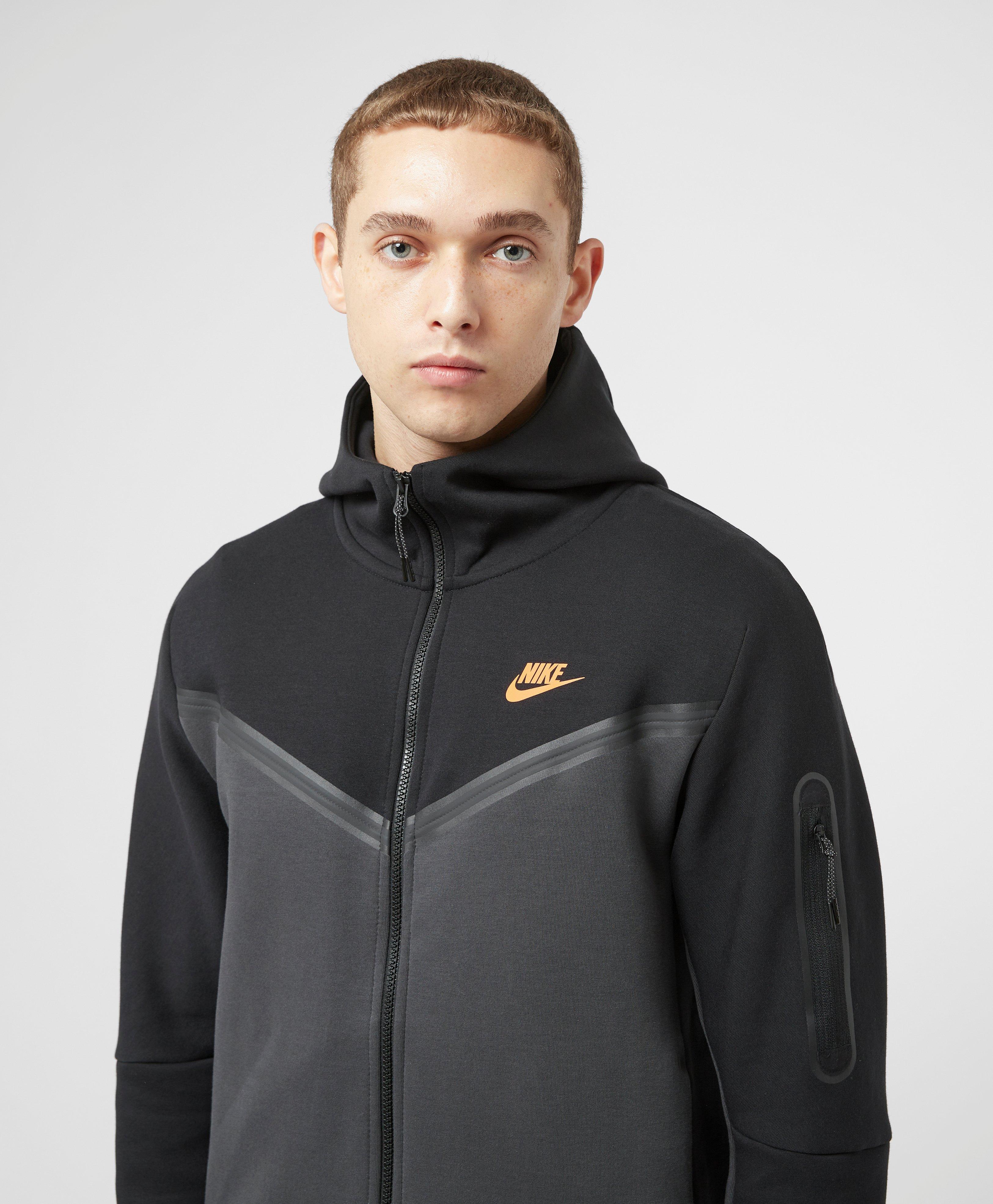 Nike Tech Fleece Full Zip Hoodie in Black for Men | Lyst