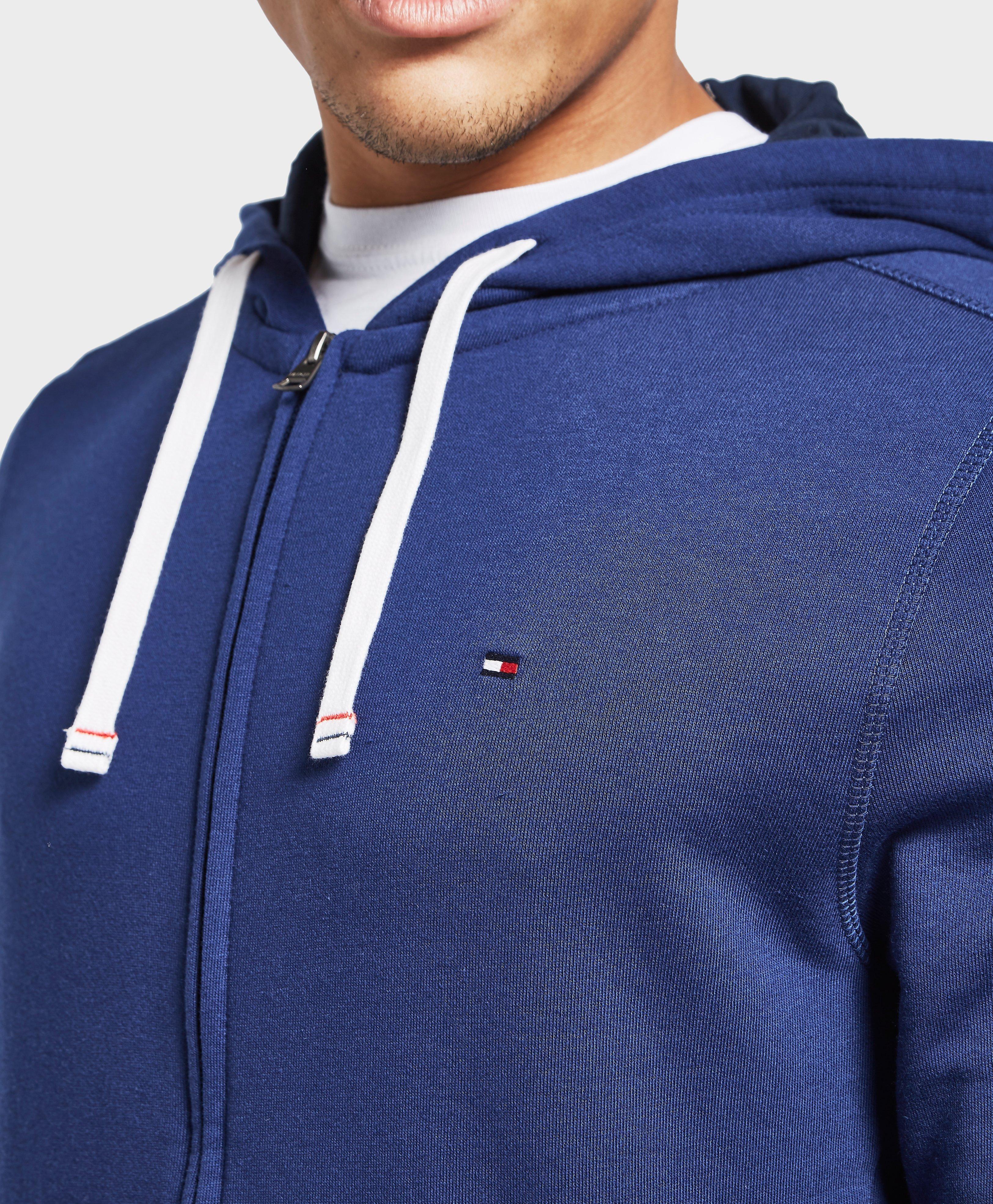 Tommy Hilfiger Cotton Core Full Zip Hoodie in Blue for Men - Lyst