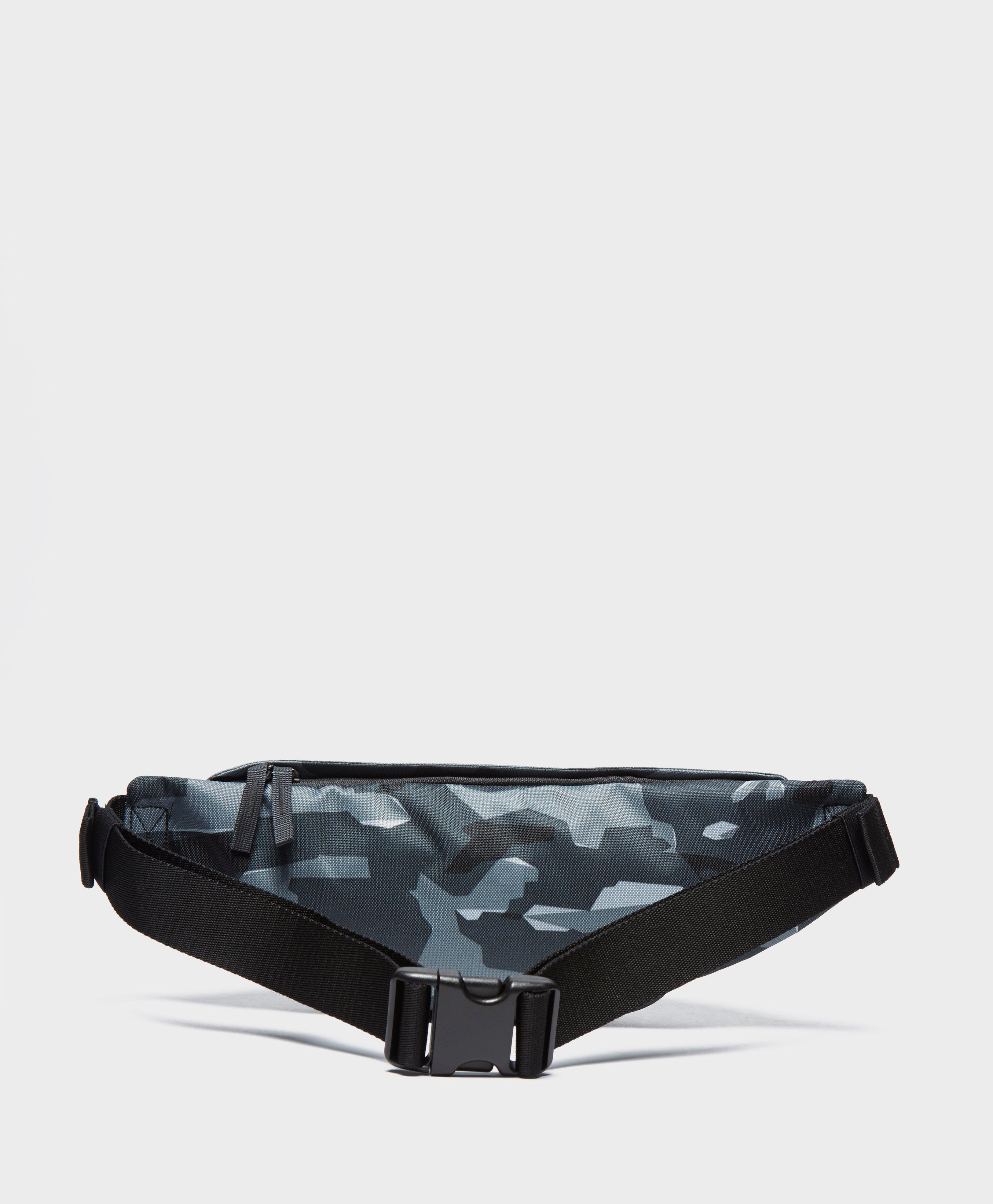 nike camo bum bag in blue