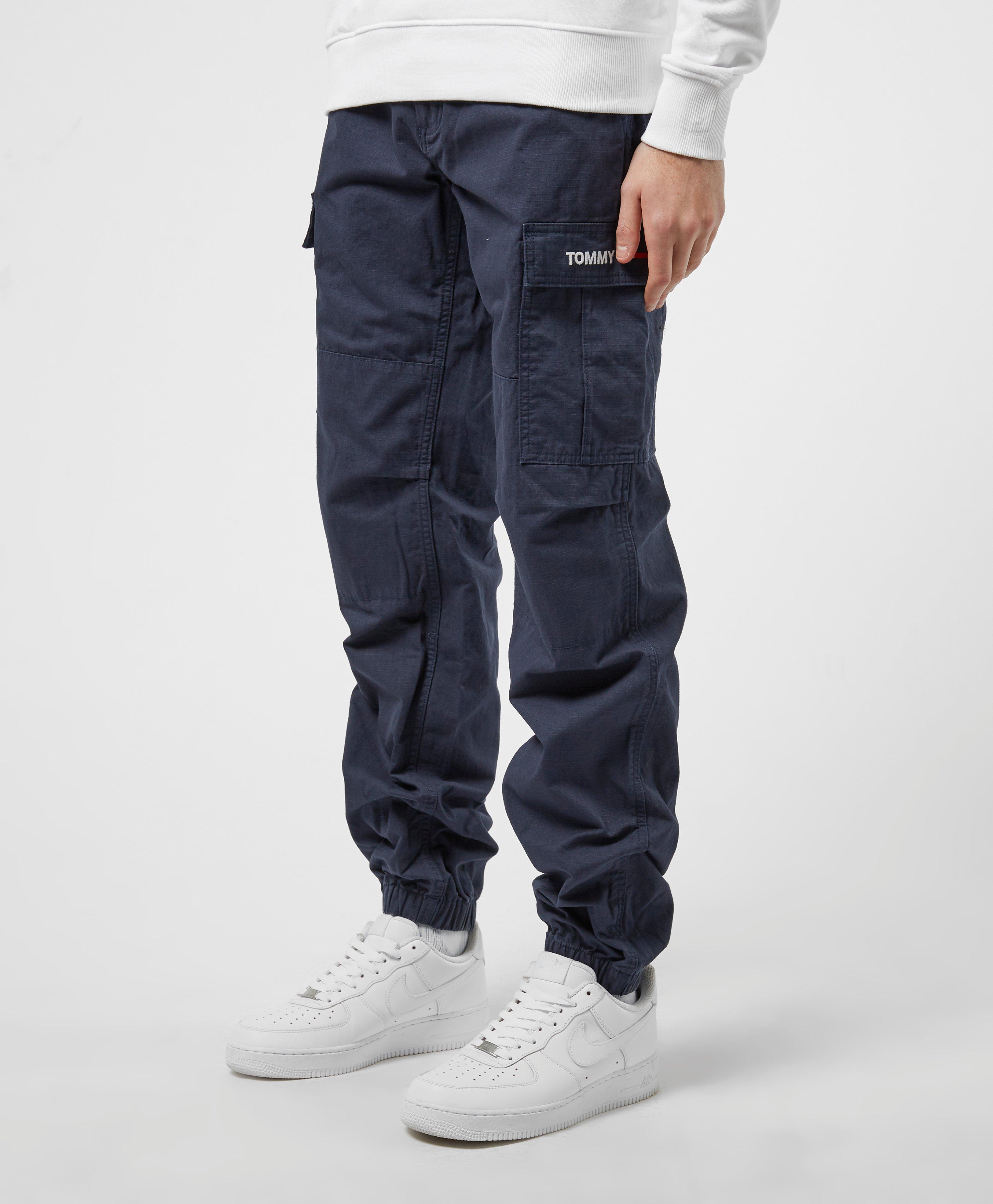 Tommy Hilfiger Cuffed Cargo Pants in Blue for Men | Lyst