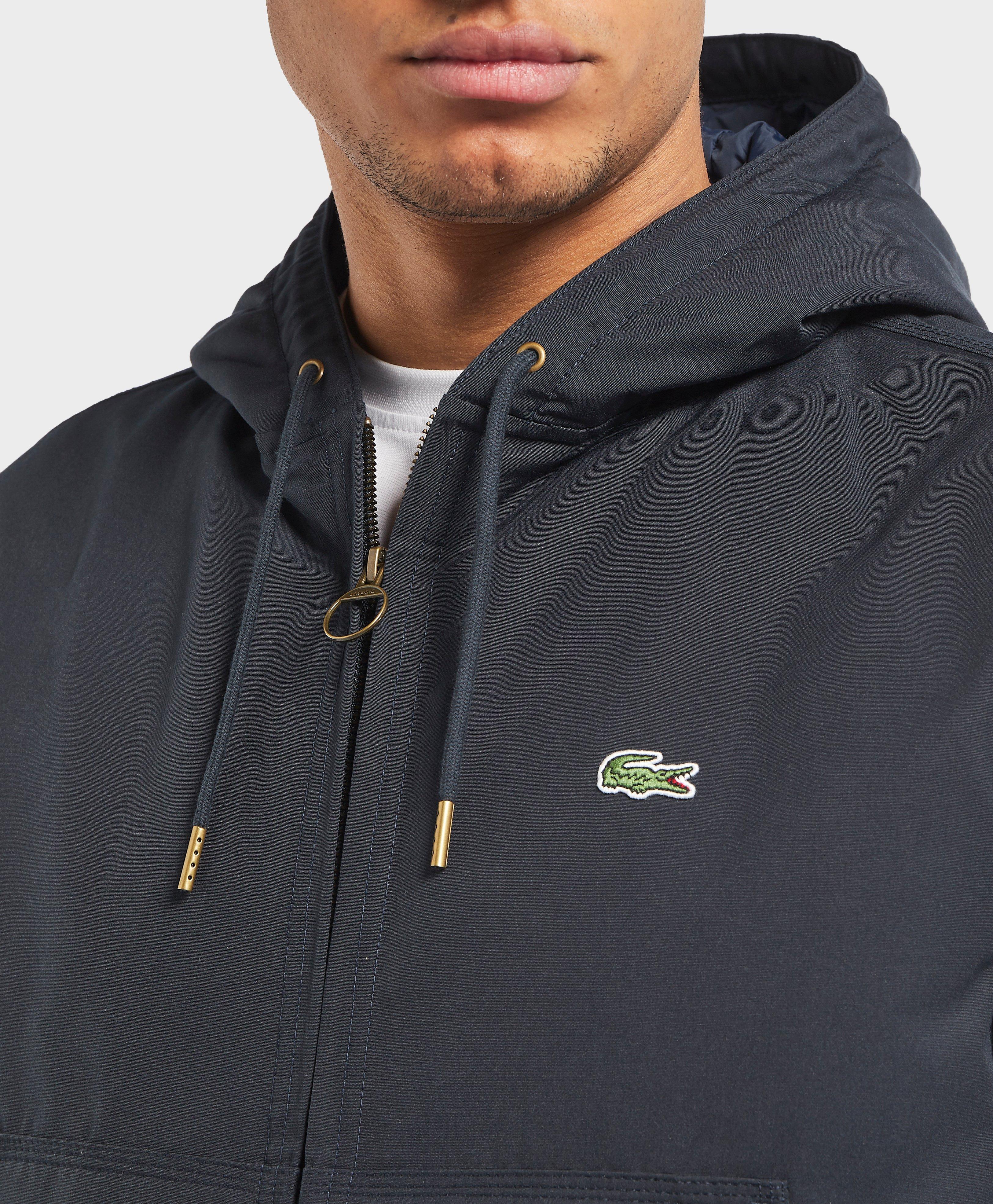 Lacoste Cotton Quilted Twill Hooded Bomber Jacket for Men - Lyst