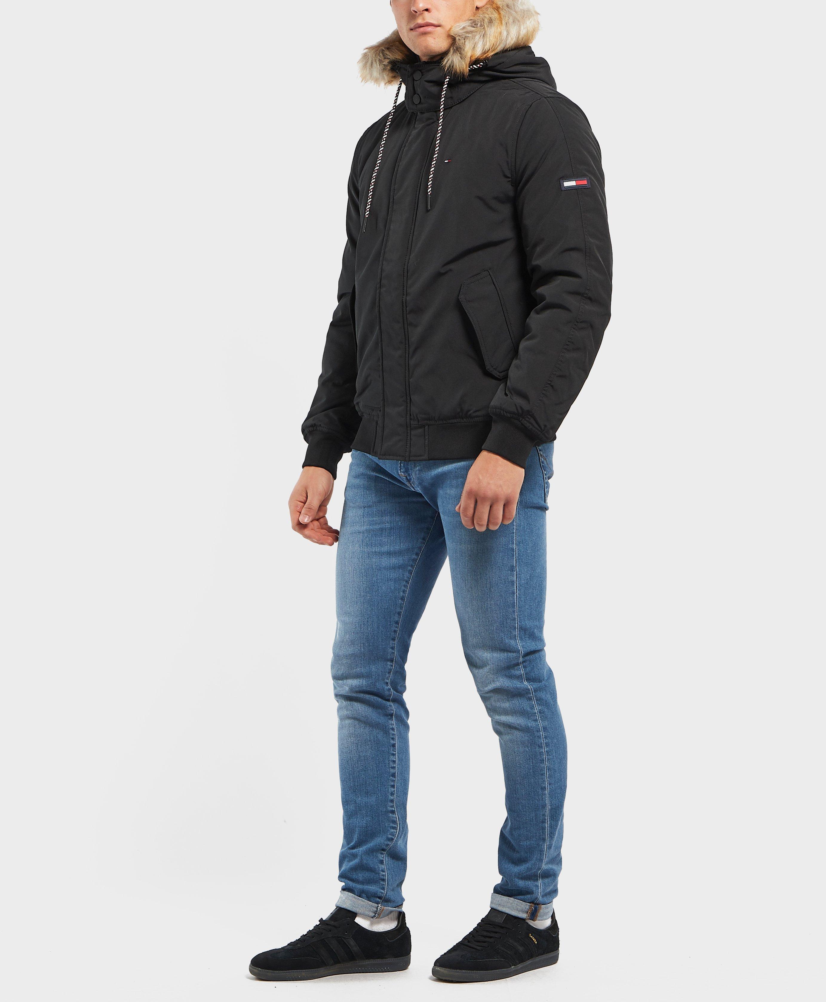 tommy jeans tech padded bomber jacket